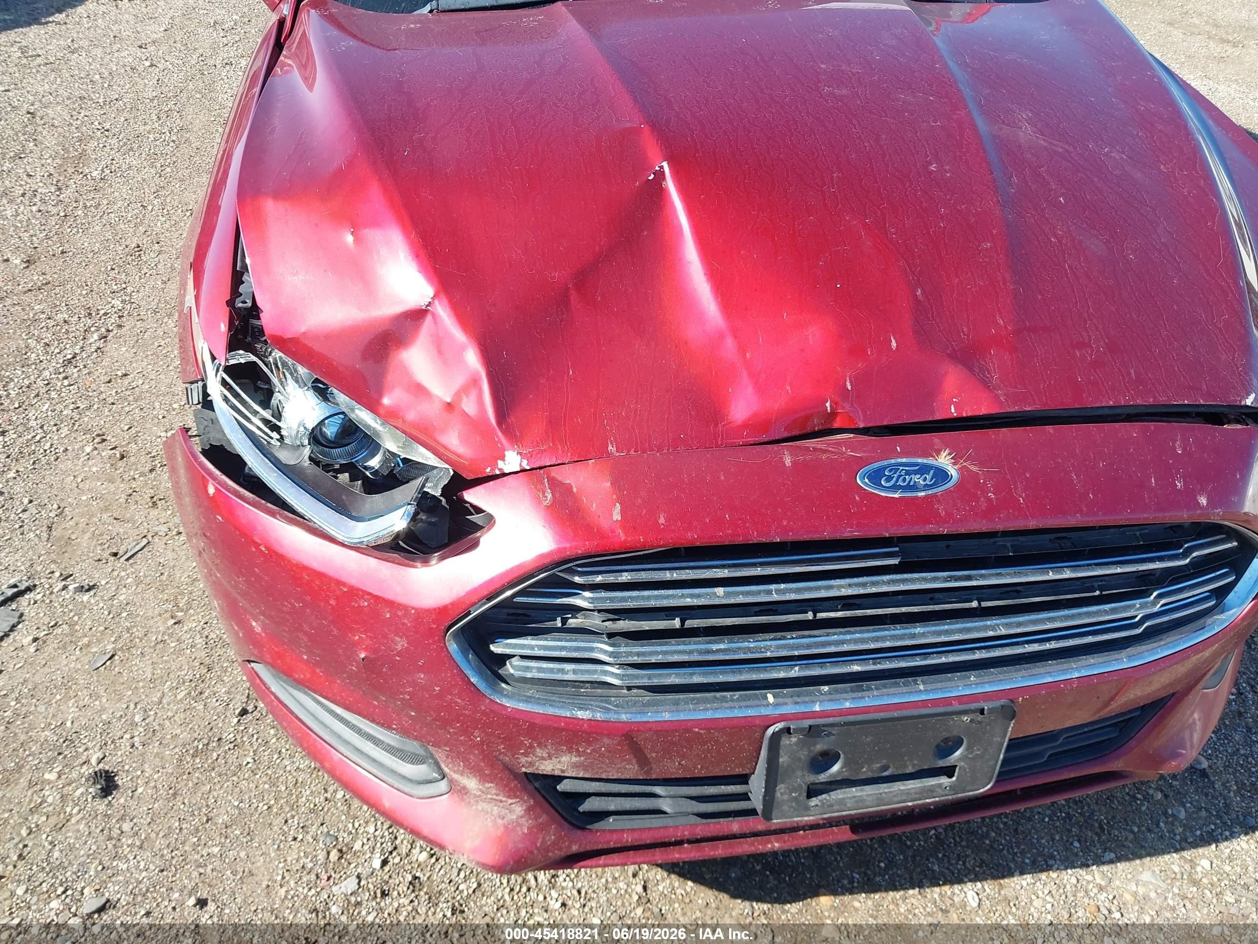 2013 Ford Fusion Se Red vin: 3FA6P0H76DR374650