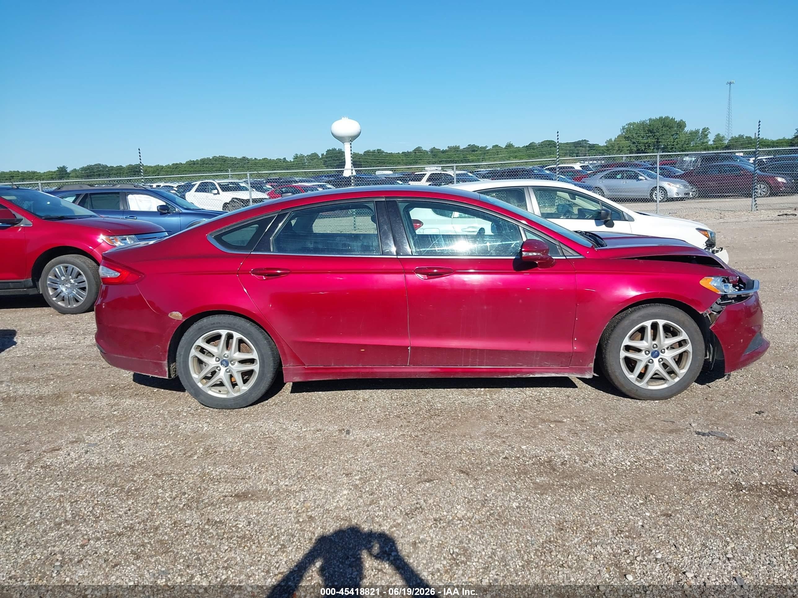 2013 Ford Fusion Se Red vin: 3FA6P0H76DR374650