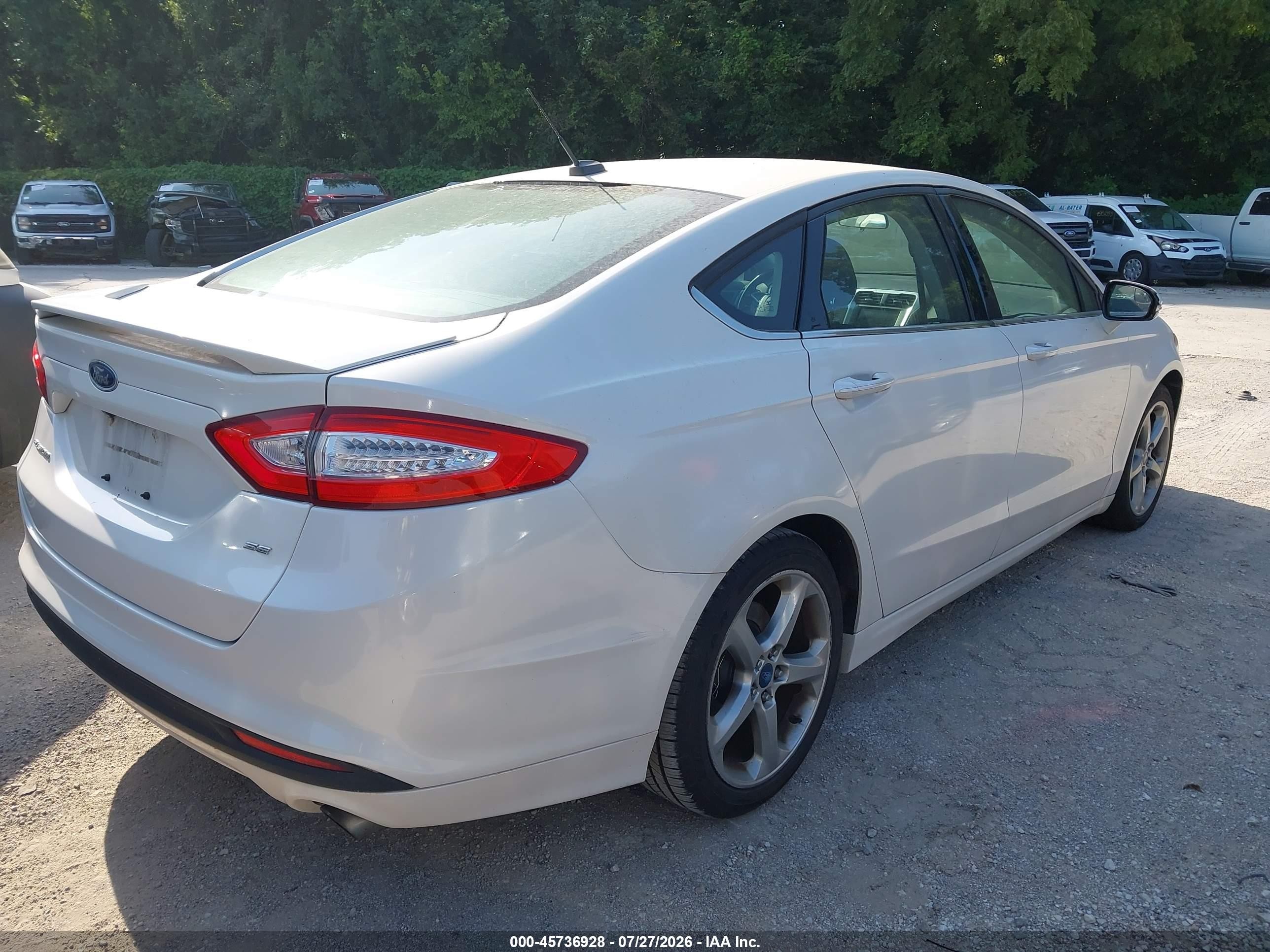 2013 Ford Fusion Se Белый vin: 3FA6P0H76DR387849