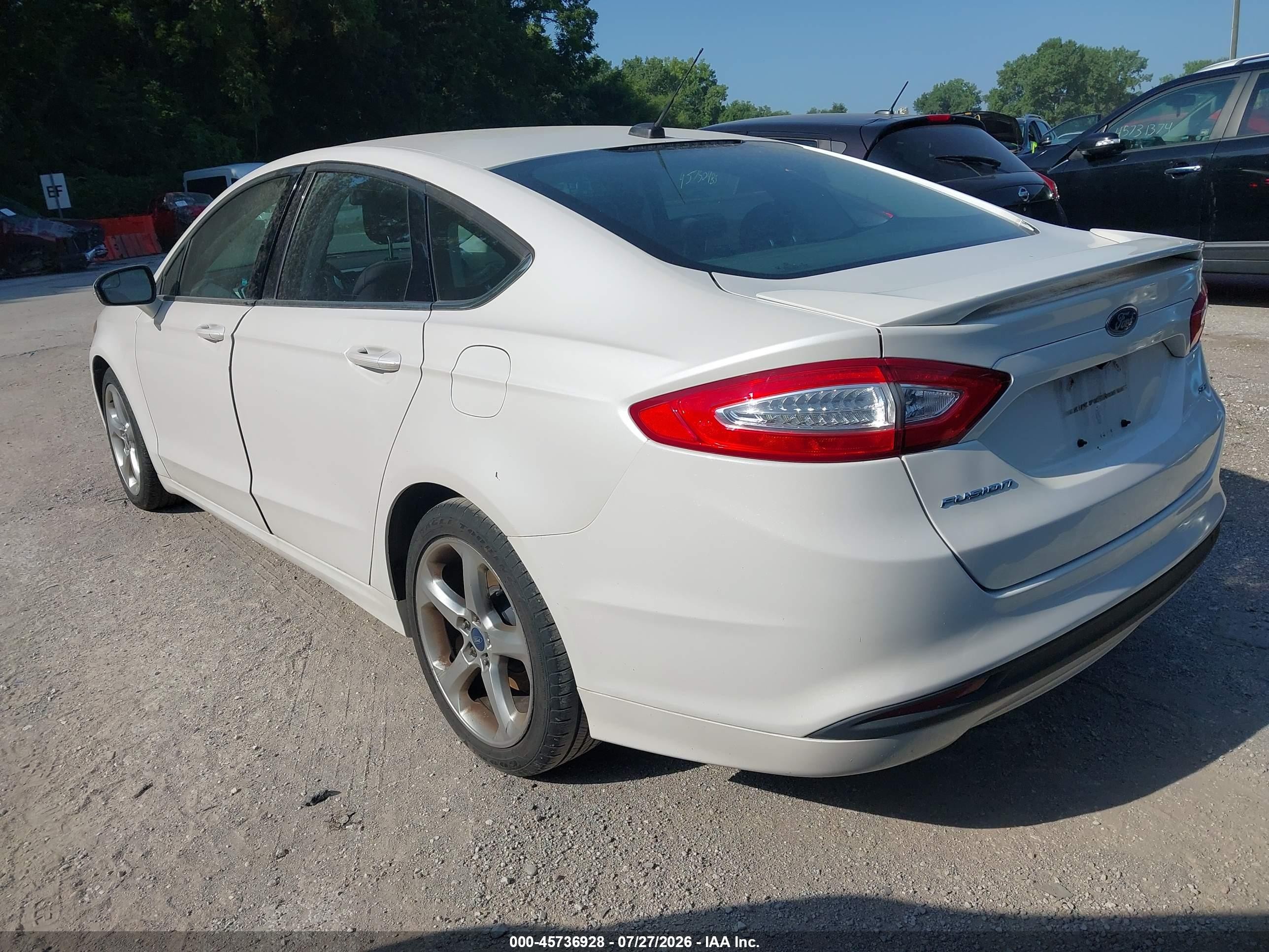 2013 Ford Fusion Se Белый vin: 3FA6P0H76DR387849