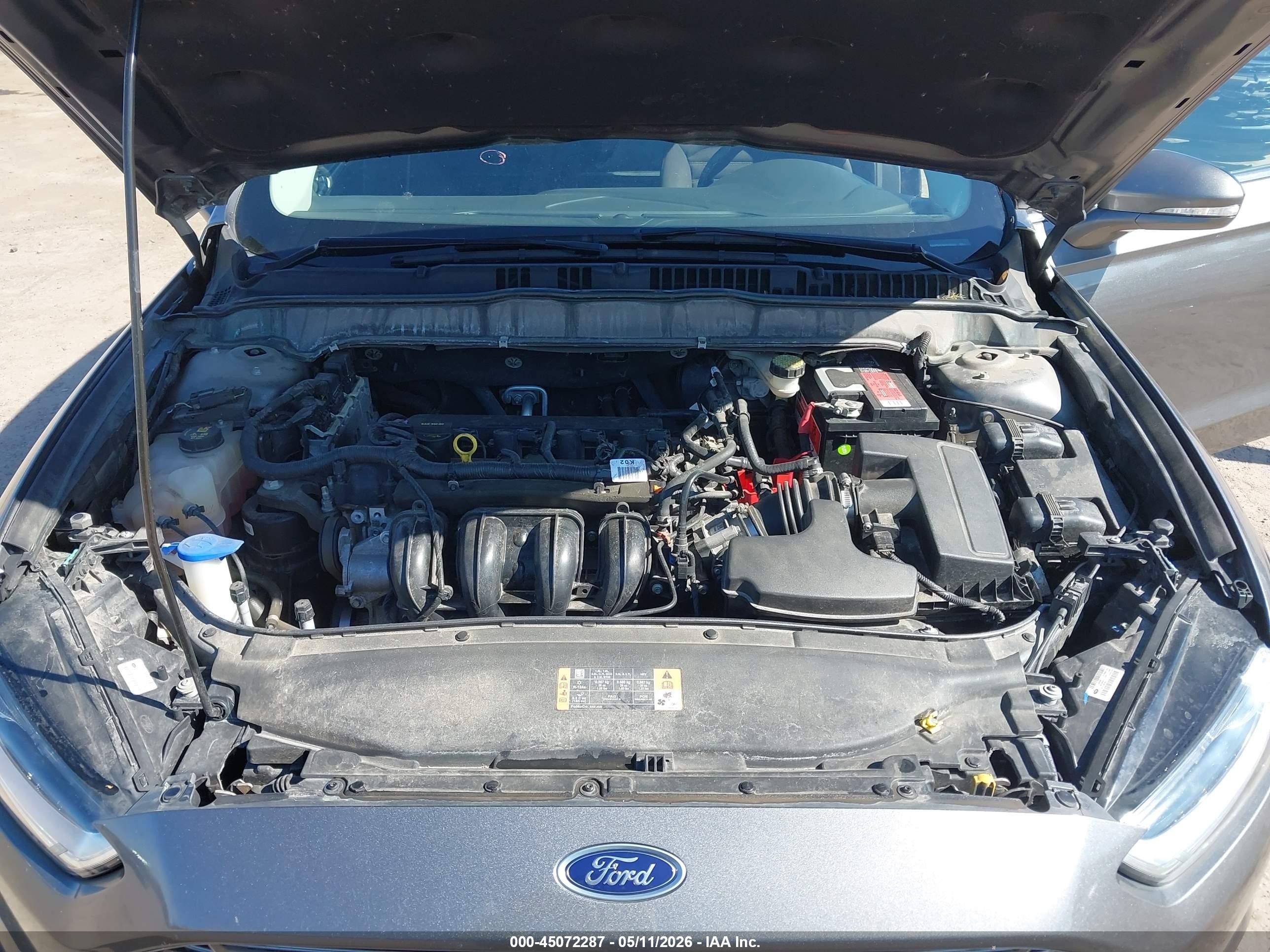 2014 Ford Fusion Se Gray vin: 3FA6P0H76ER102357