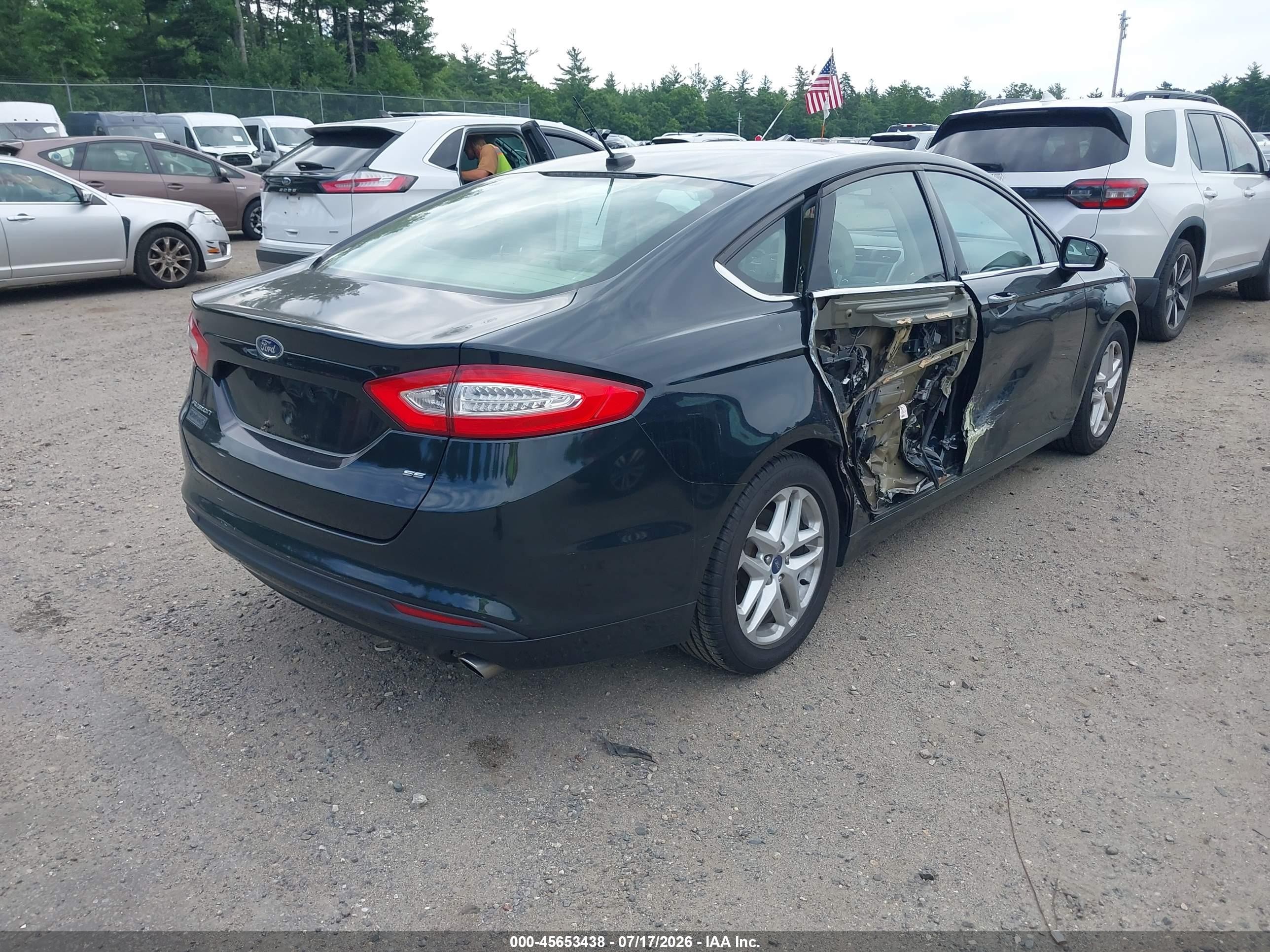 2014 Ford Fusion Se Черный vin: 3FA6P0H76ER125086