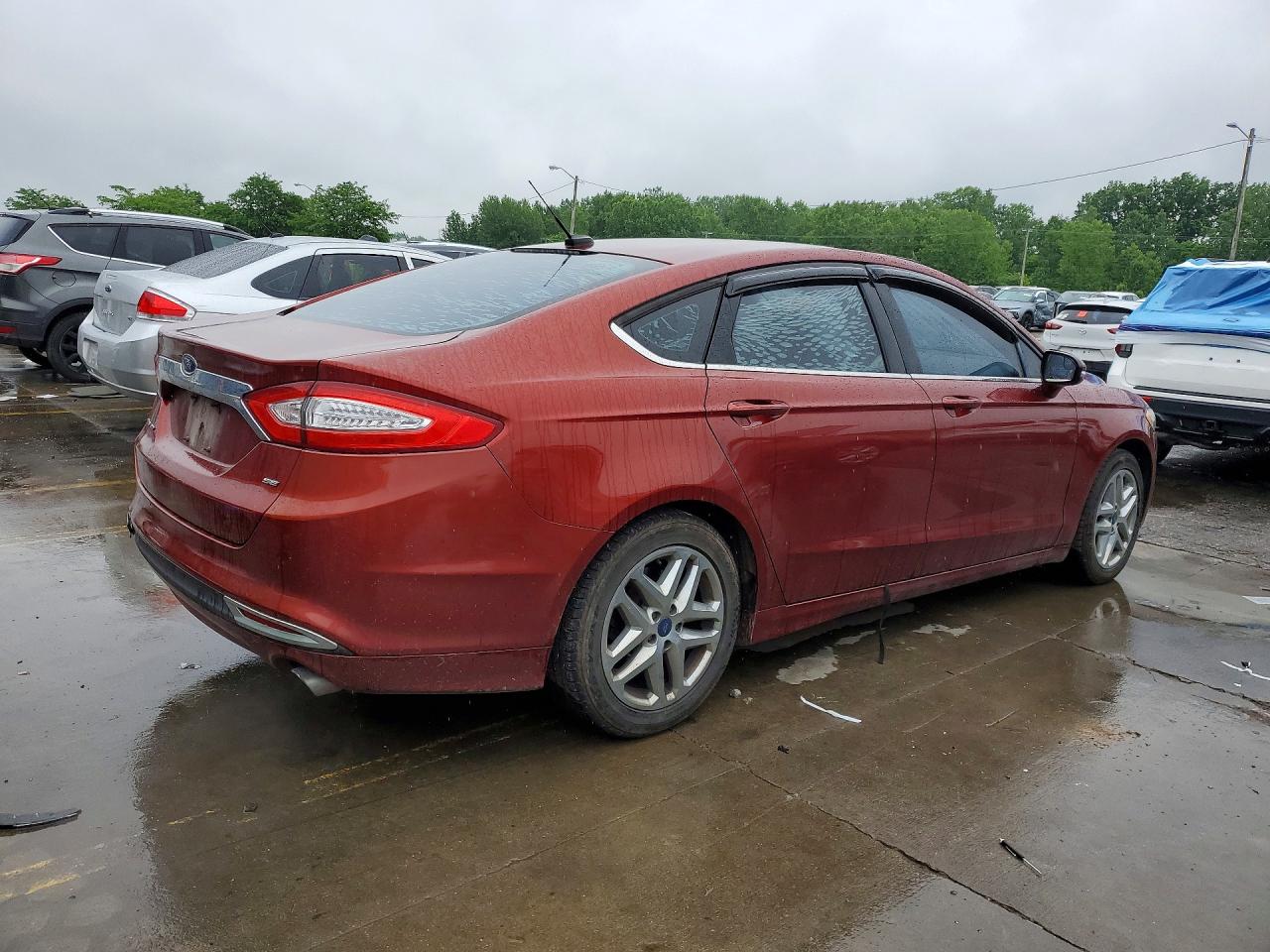 2014 Ford Fusion Se Brown vin: 3FA6P0H76ER179049