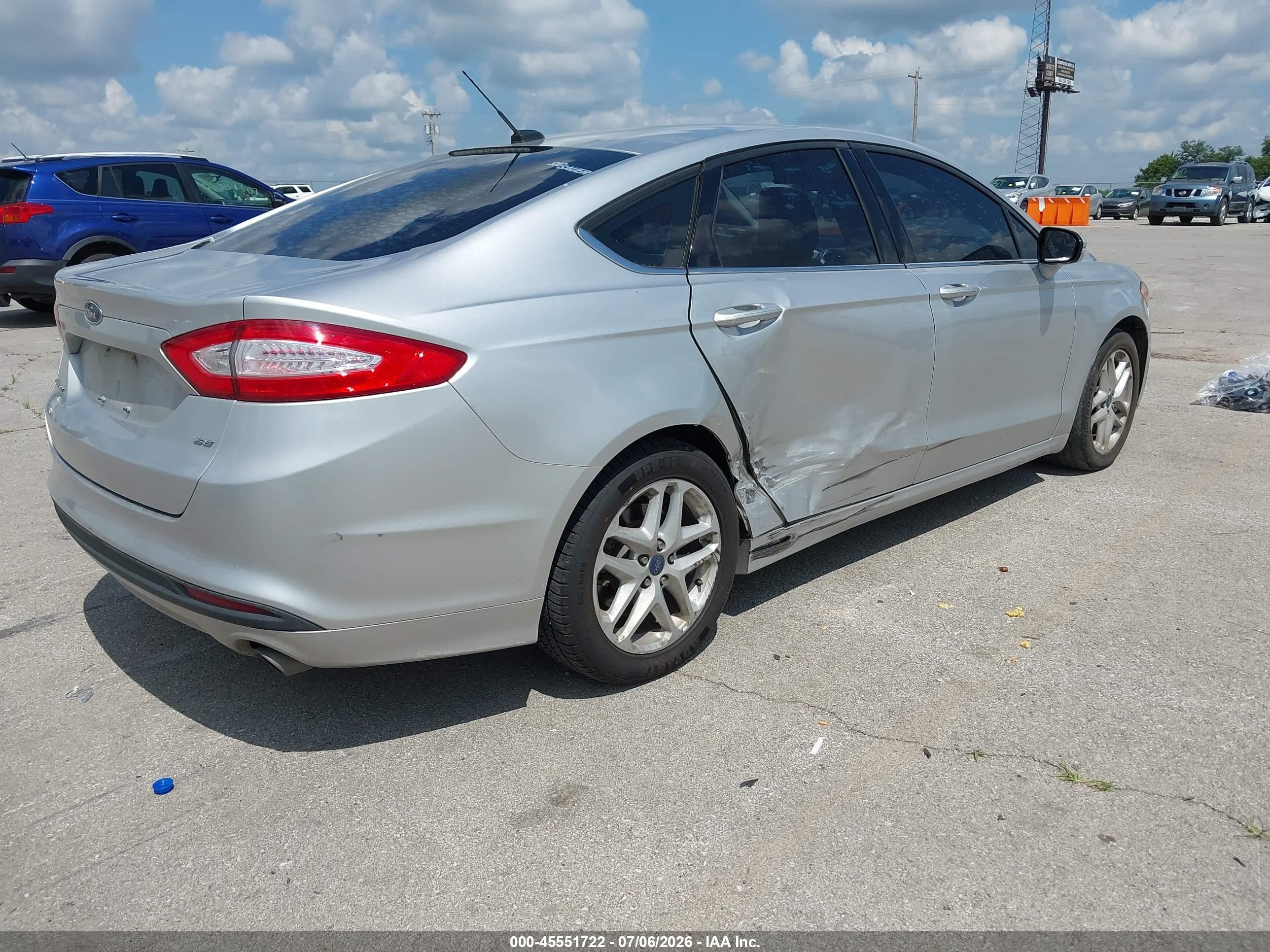 2014 Ford Fusion Se Silver vin: 3FA6P0H76ER187331