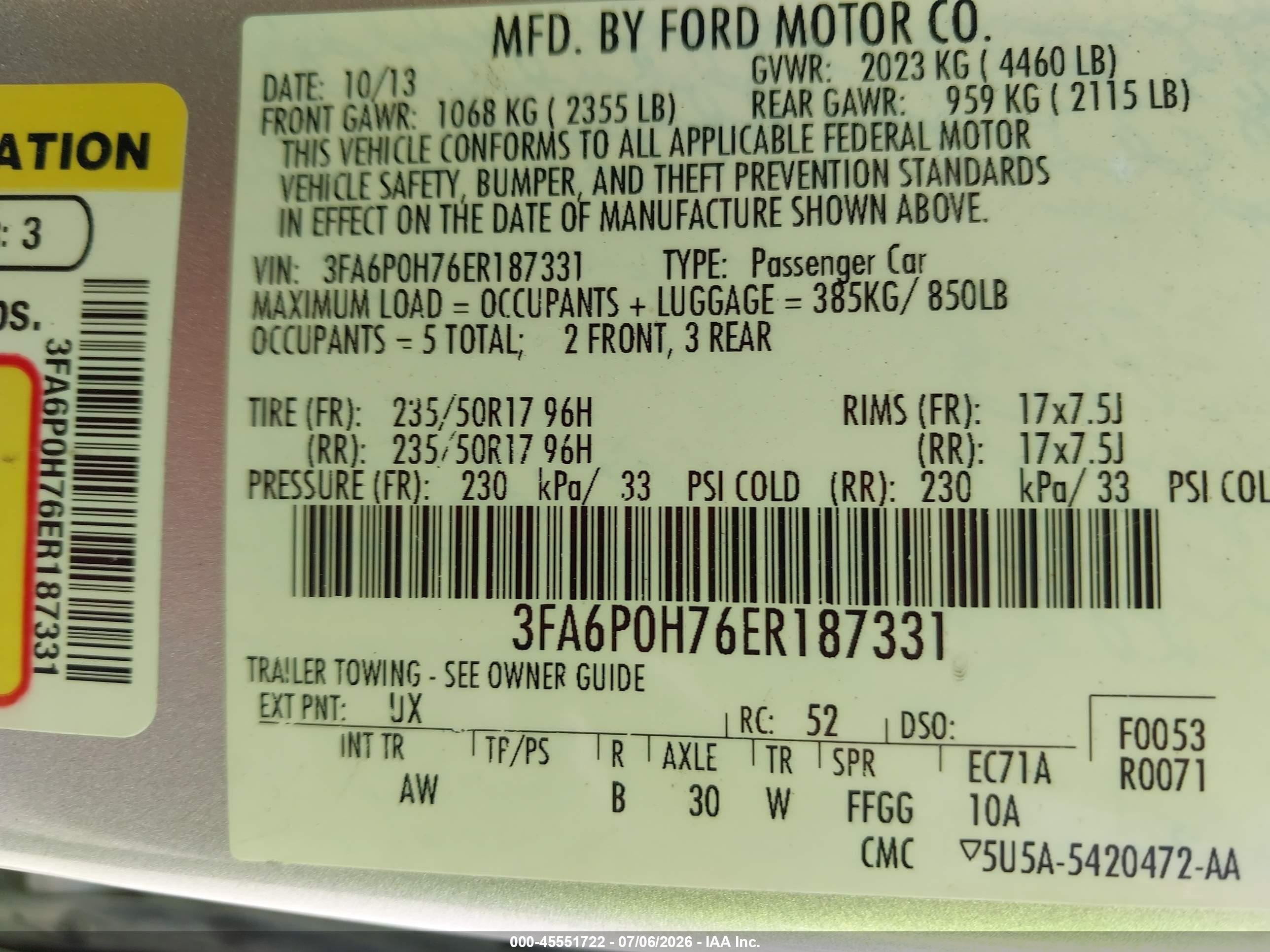 2014 Ford Fusion Se Silver vin: 3FA6P0H76ER187331