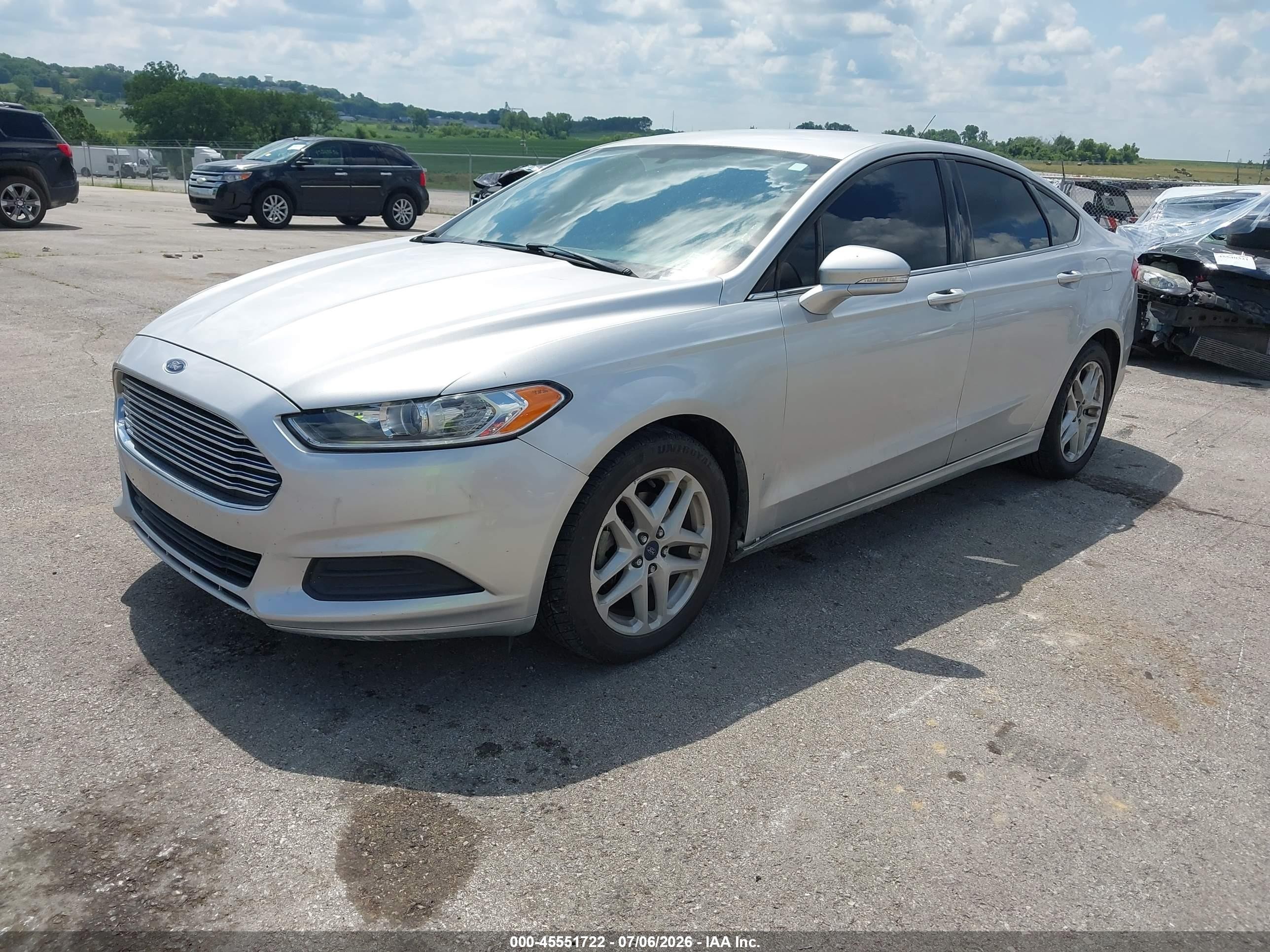 2014 Ford Fusion Se Silver vin: 3FA6P0H76ER187331