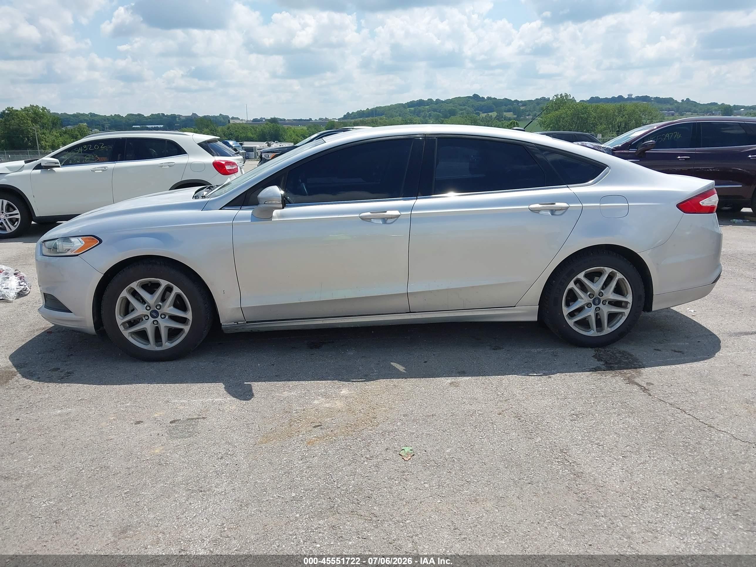 2014 Ford Fusion Se Silver vin: 3FA6P0H76ER187331