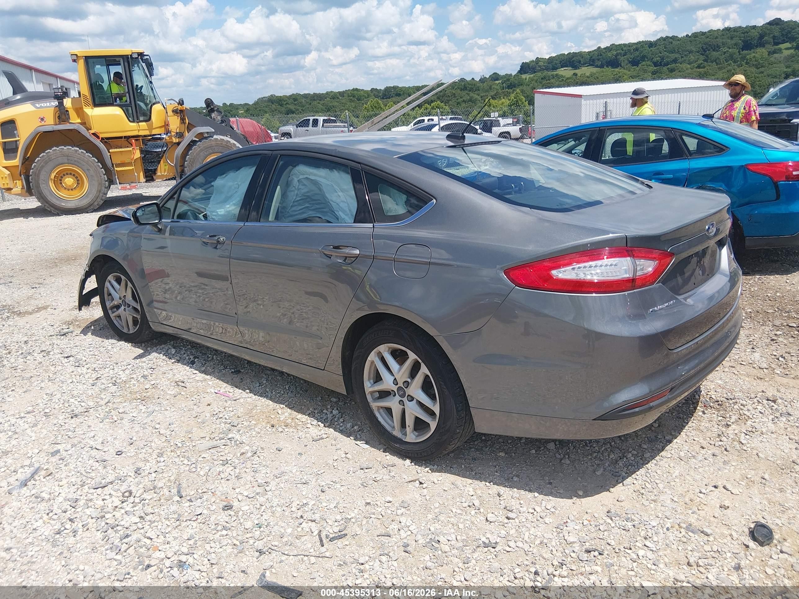 2014 Ford Fusion Se Серый vin: 3FA6P0H76ER204399