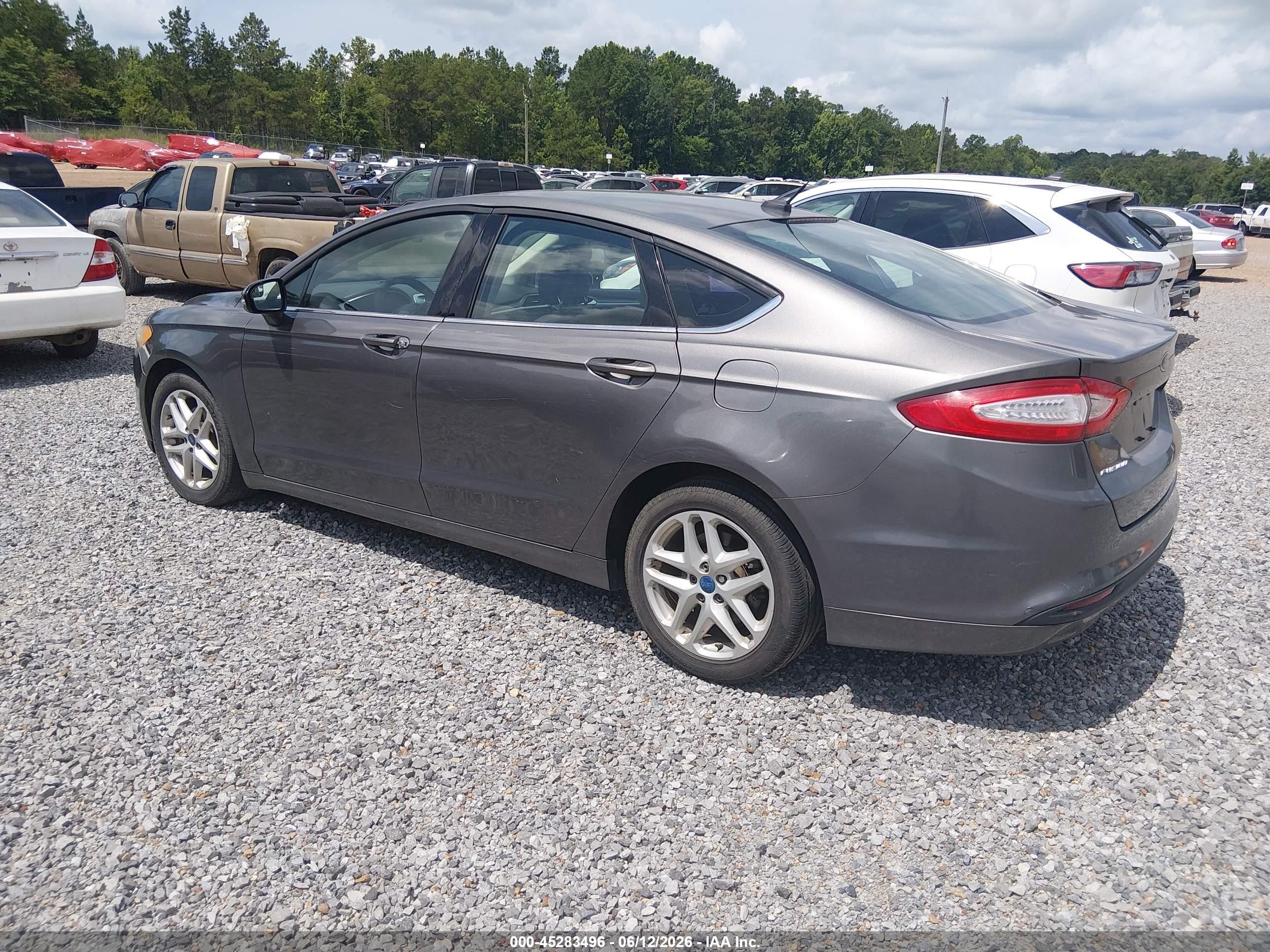 2014 Ford Fusion Se Gray vin: 3FA6P0H76ER245857