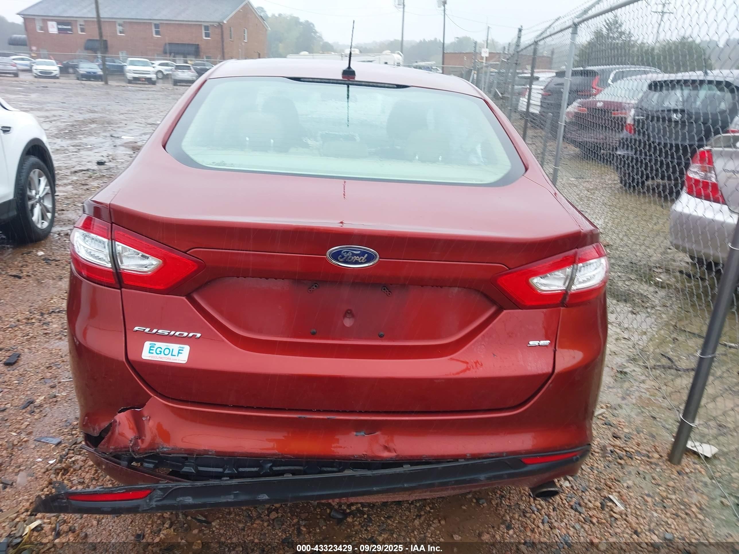 2014 Ford Fusion Se Red vin: 3FA6P0H76ER265137