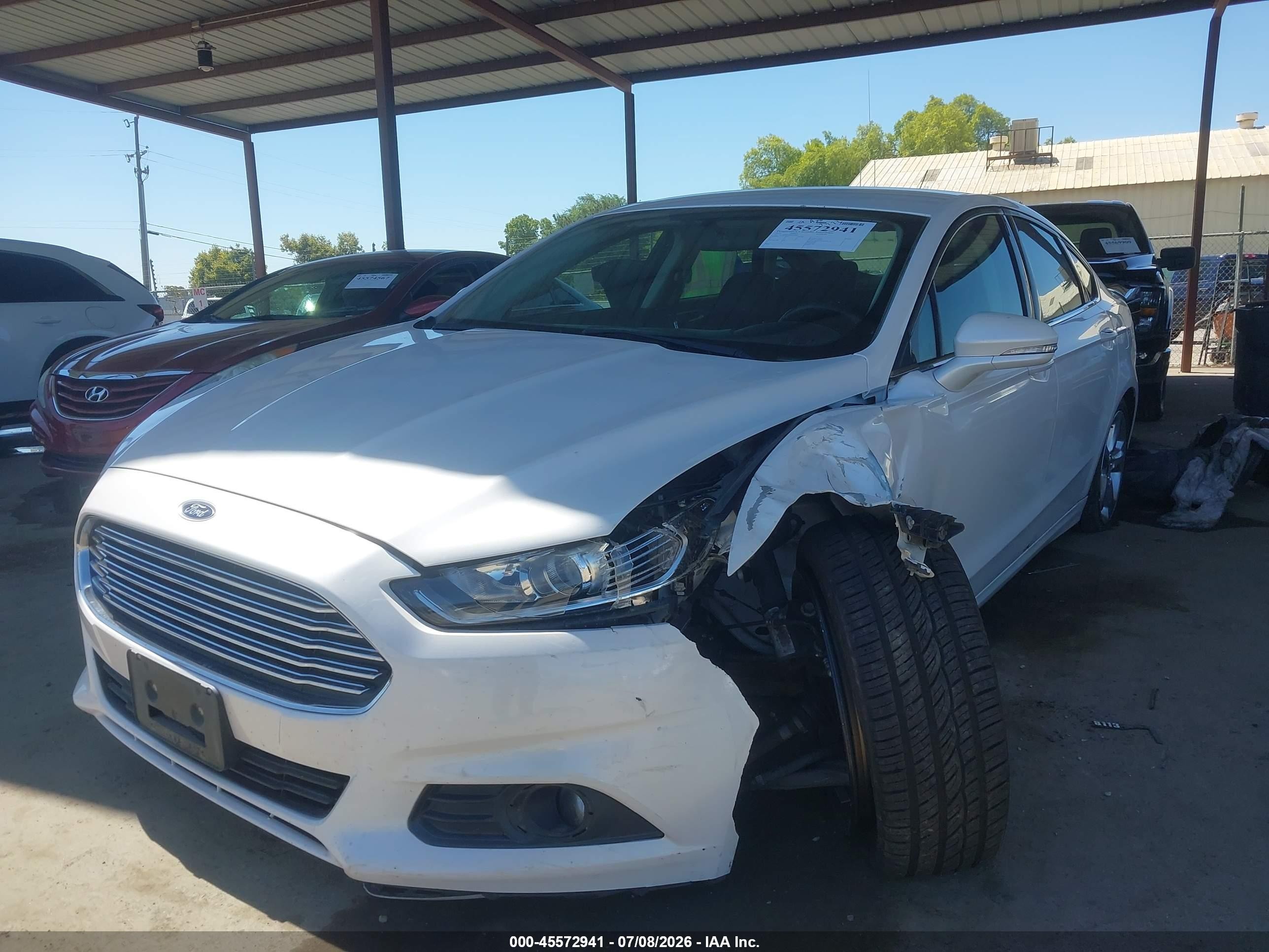 2014 Ford Fusion Se White vin: 3FA6P0H76ER270080