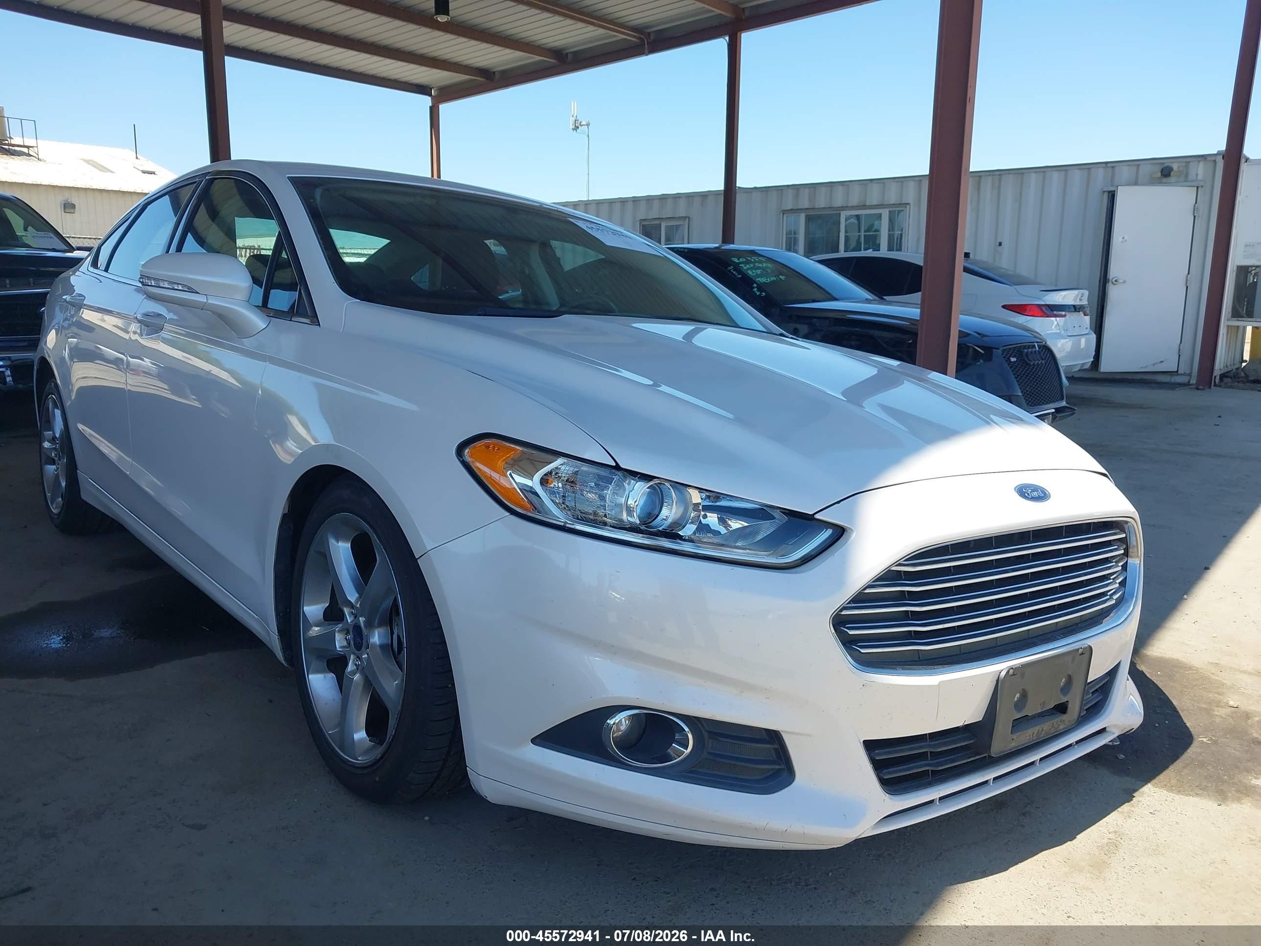 2014 Ford Fusion Se White vin: 3FA6P0H76ER270080