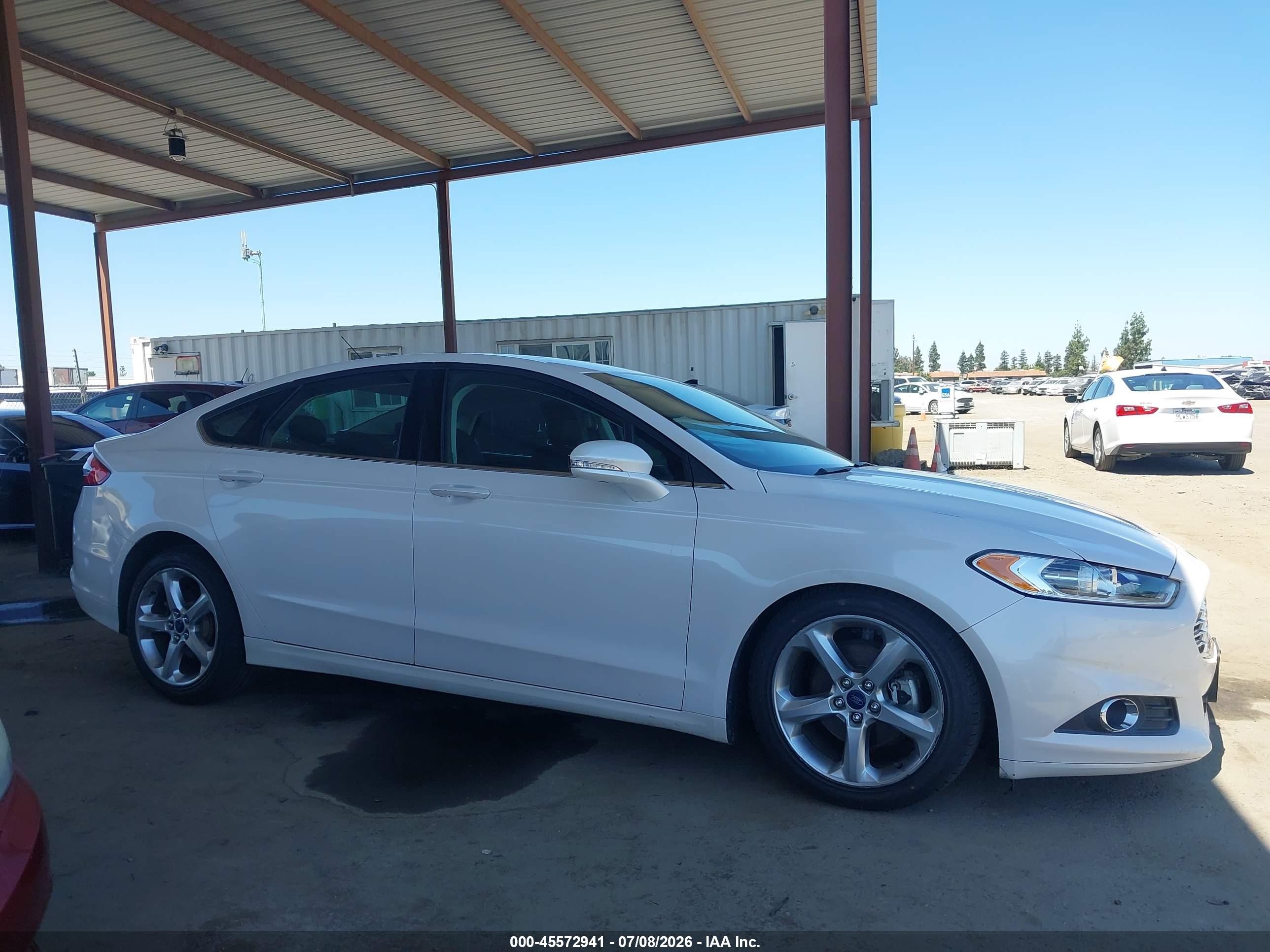 2014 Ford Fusion Se White vin: 3FA6P0H76ER270080