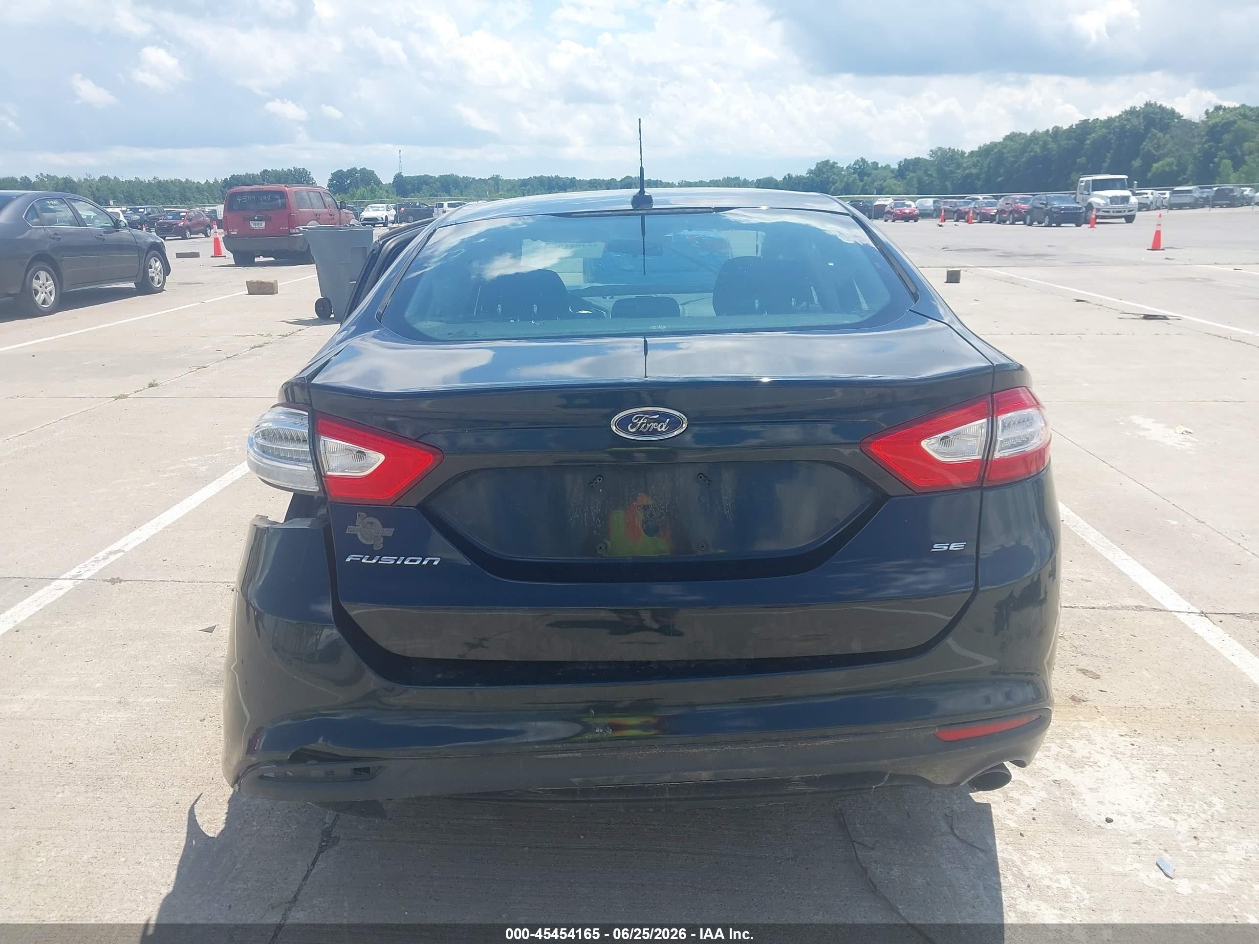 2014 Ford Fusion Se Black vin: 3FA6P0H76ER290619