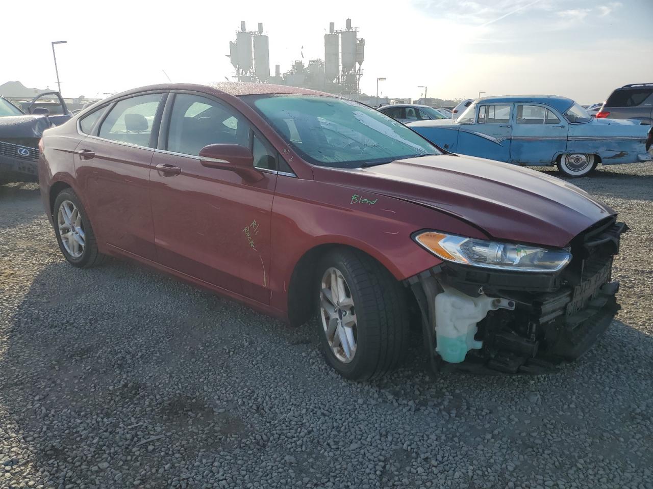 2014 Ford Fusion Se Red vin: 3FA6P0H76ER303532