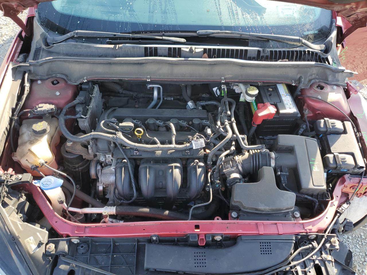 2014 Ford Fusion Se Red vin: 3FA6P0H76ER303532