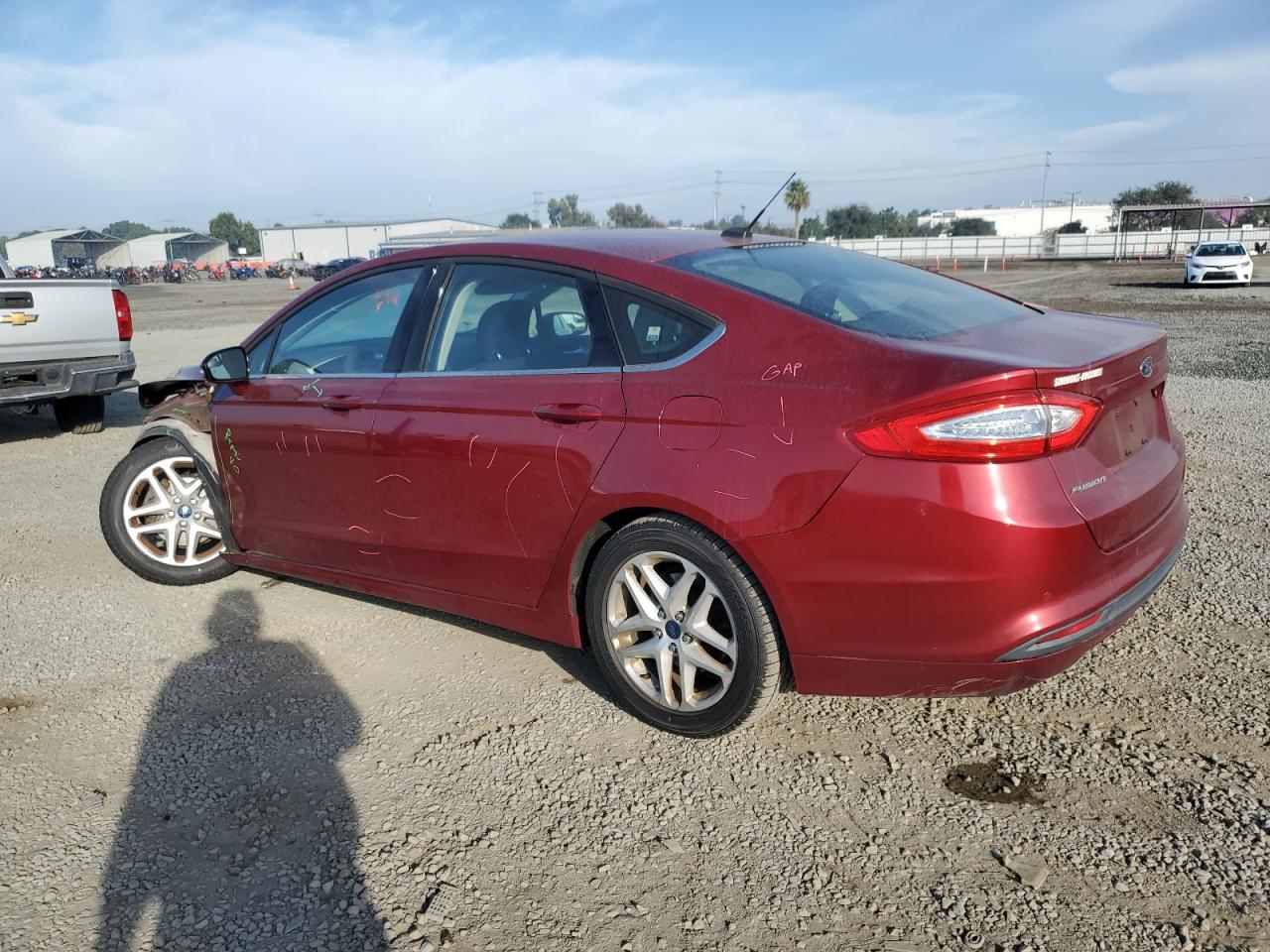 2014 Ford Fusion Se Red vin: 3FA6P0H76ER303532