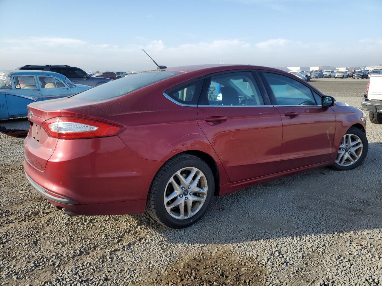 2014 Ford Fusion Se Red vin: 3FA6P0H76ER303532