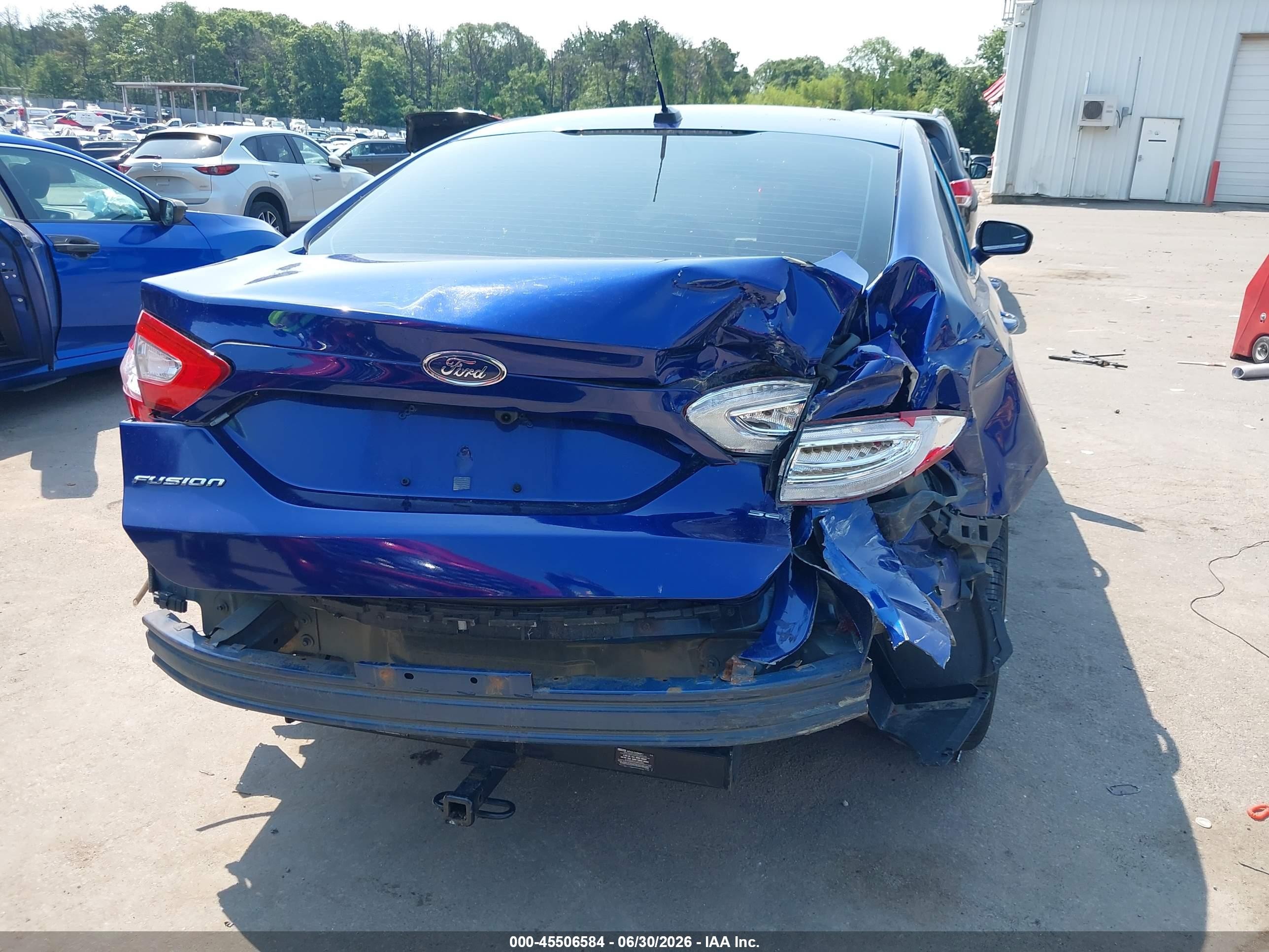 2014 Ford Fusion Se Blue vin: 3FA6P0H76ER310917