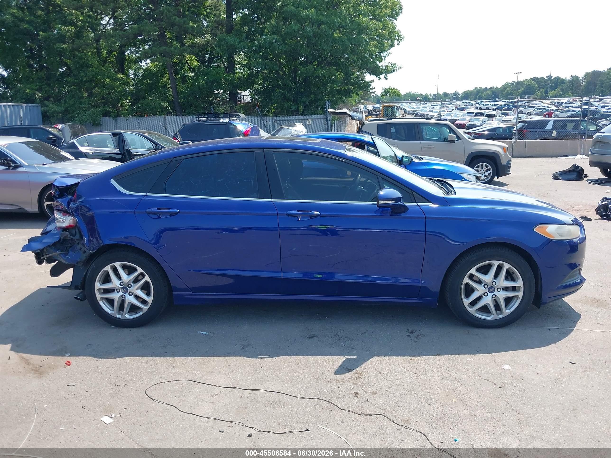 2014 Ford Fusion Se Blue vin: 3FA6P0H76ER310917