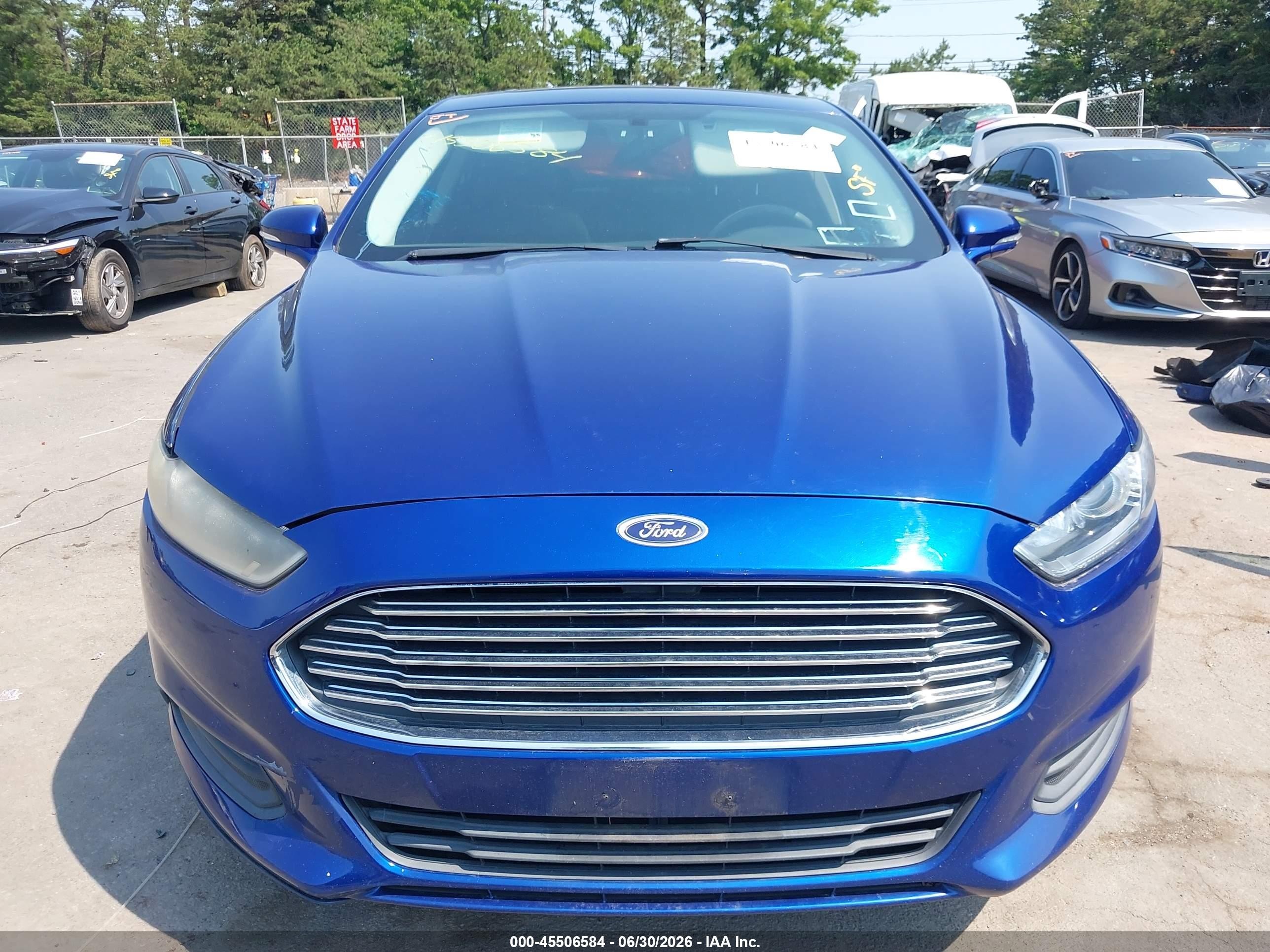 2014 Ford Fusion Se Blue vin: 3FA6P0H76ER310917