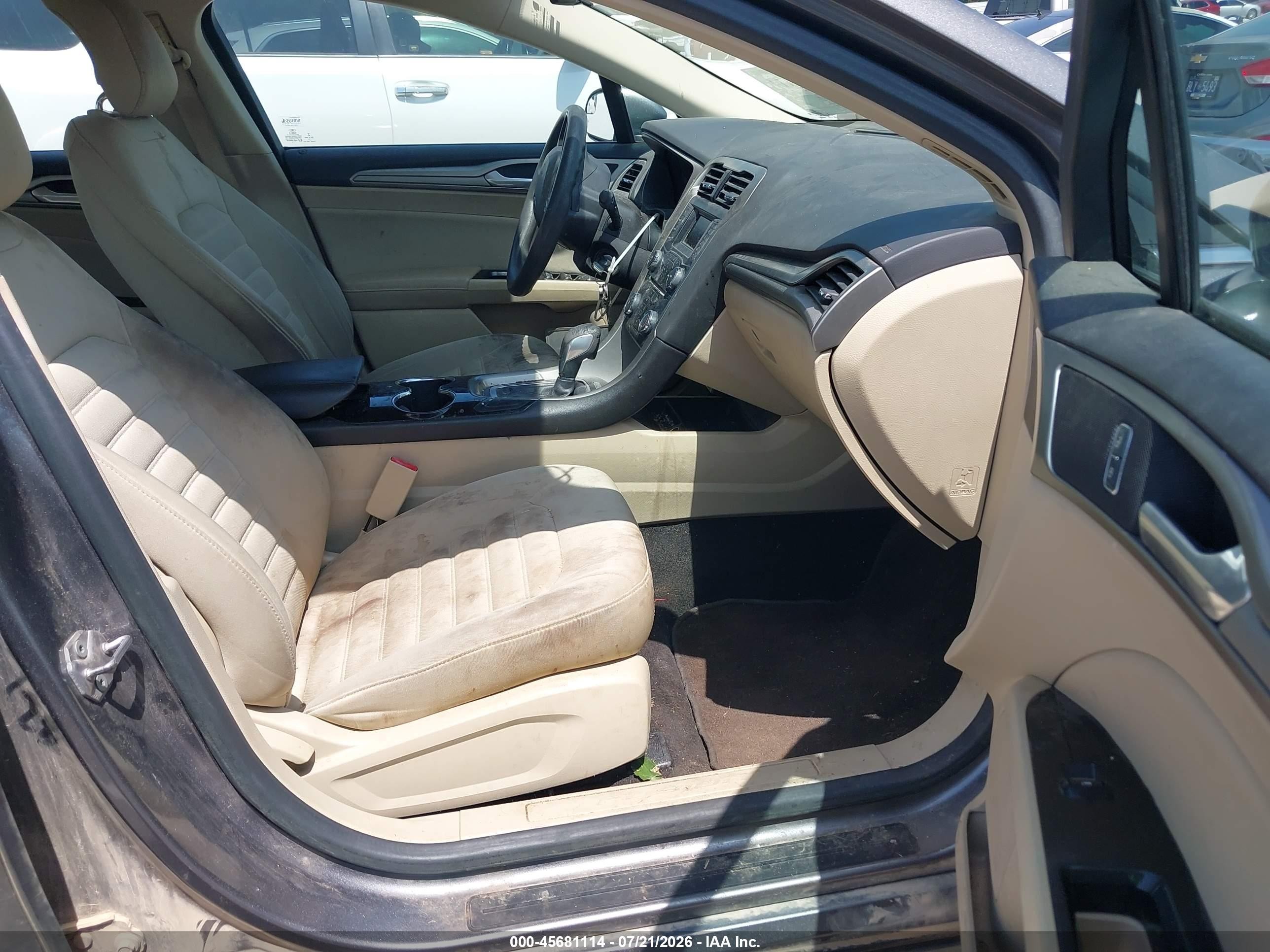 2014 Ford Fusion Se Gray vin: 3FA6P0H76ER311338