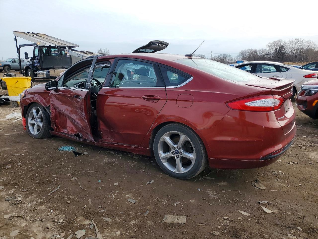 2014 Ford Fusion Se Red vin: 3FA6P0H76ER364931