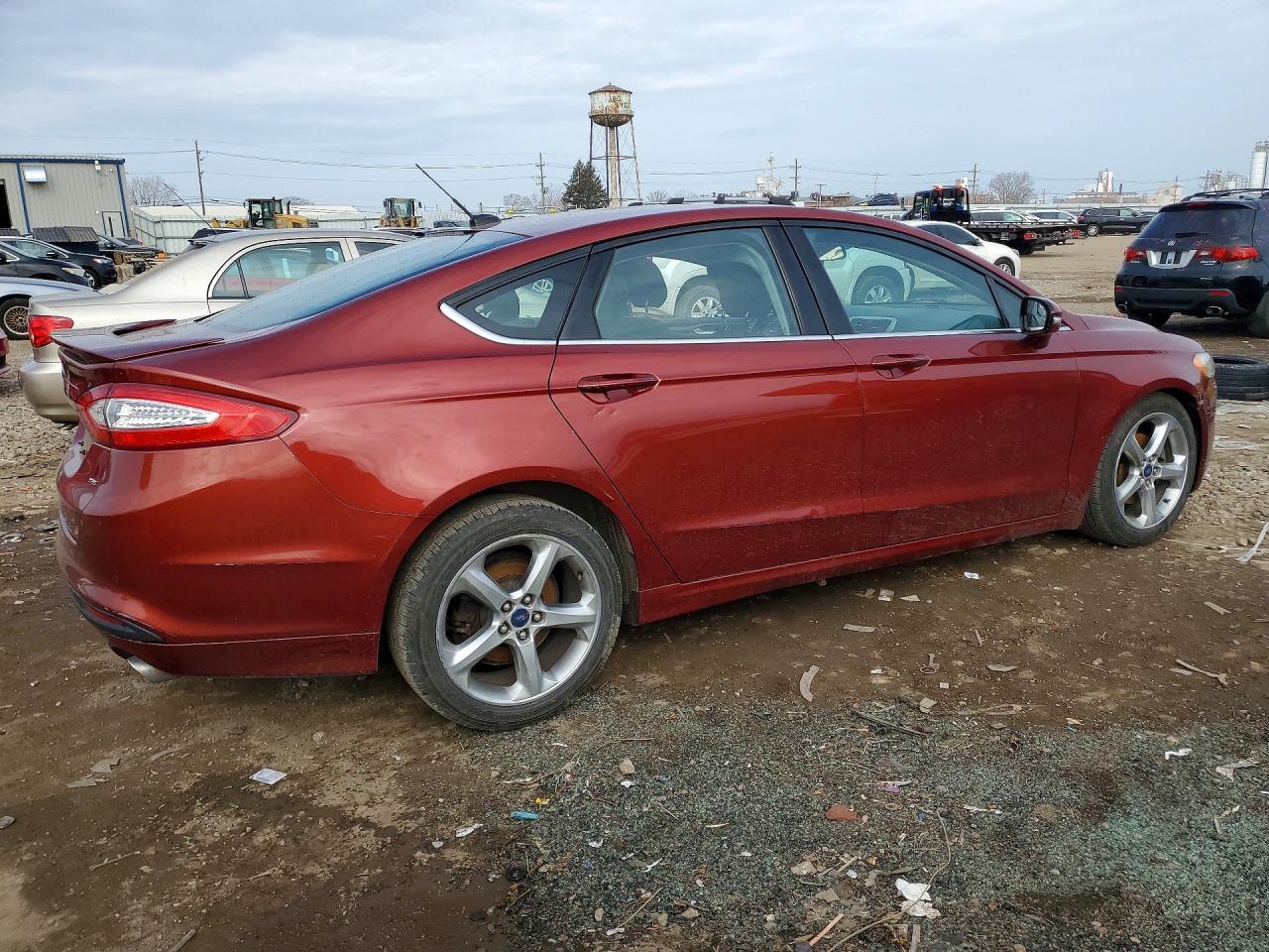 2014 Ford Fusion Se Red vin: 3FA6P0H76ER364931