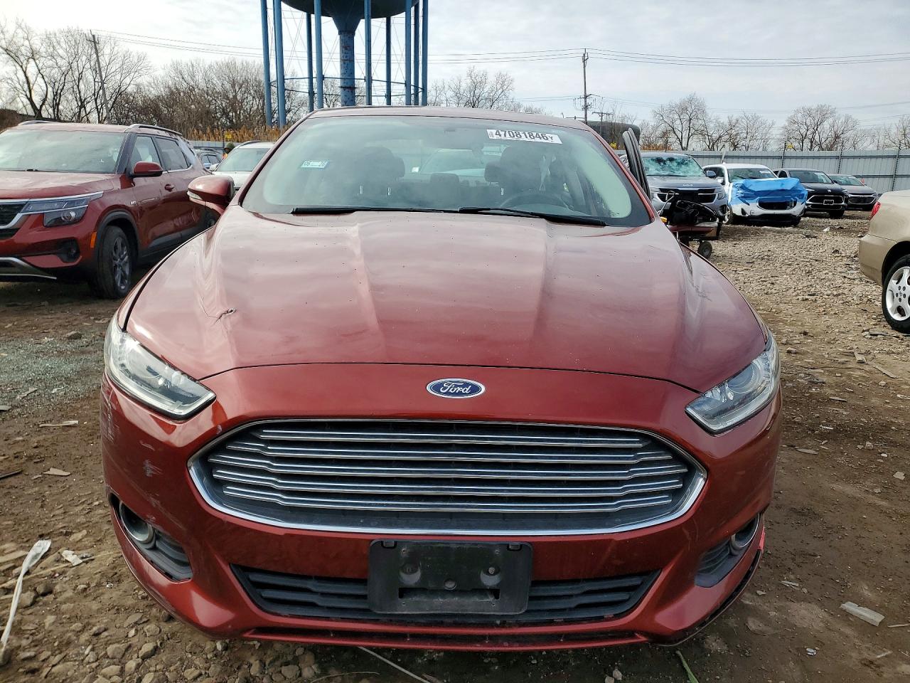 2014 Ford Fusion Se Red vin: 3FA6P0H76ER364931