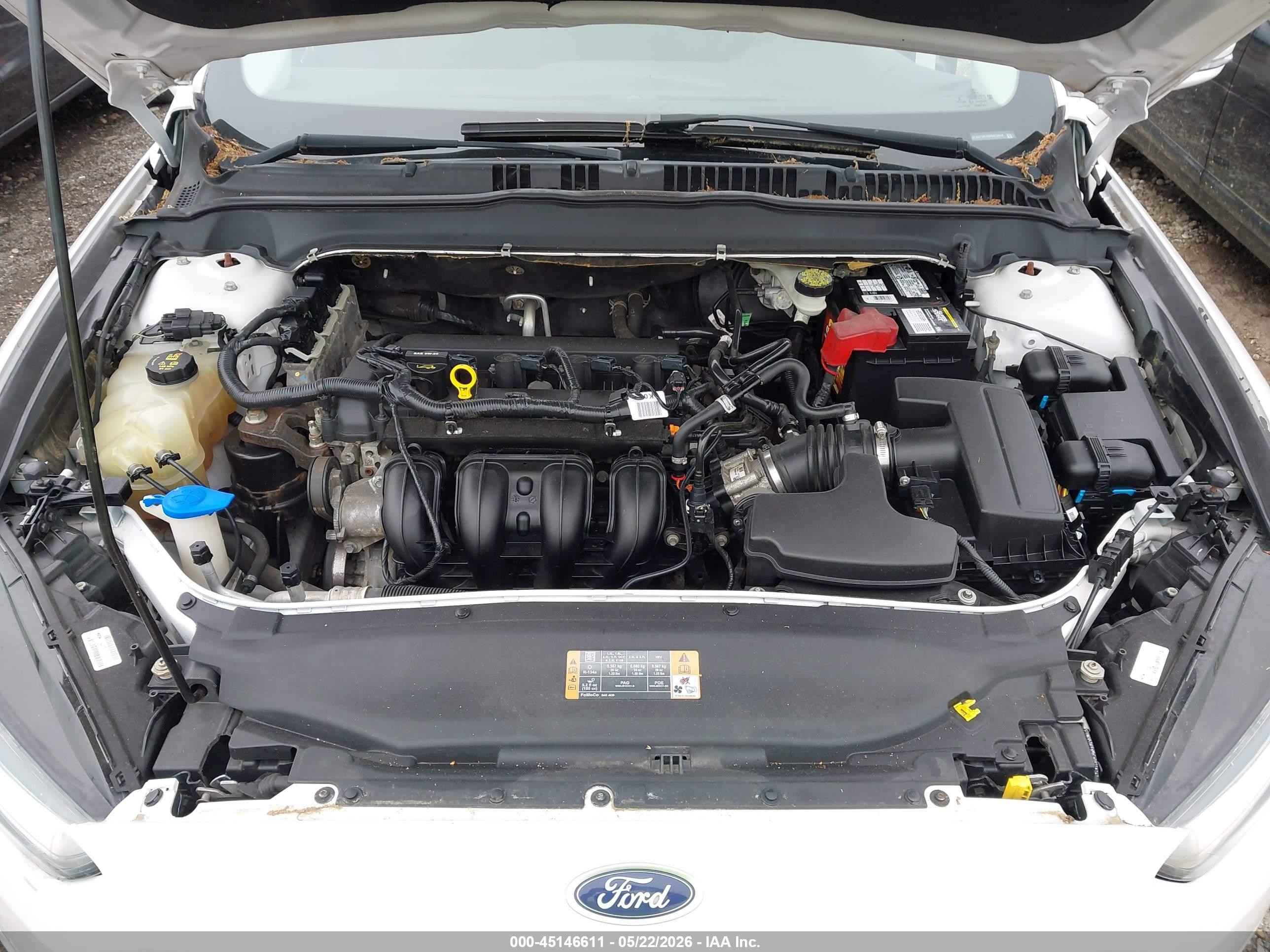 2014 Ford Fusion Se White vin: 3FA6P0H76ER375914