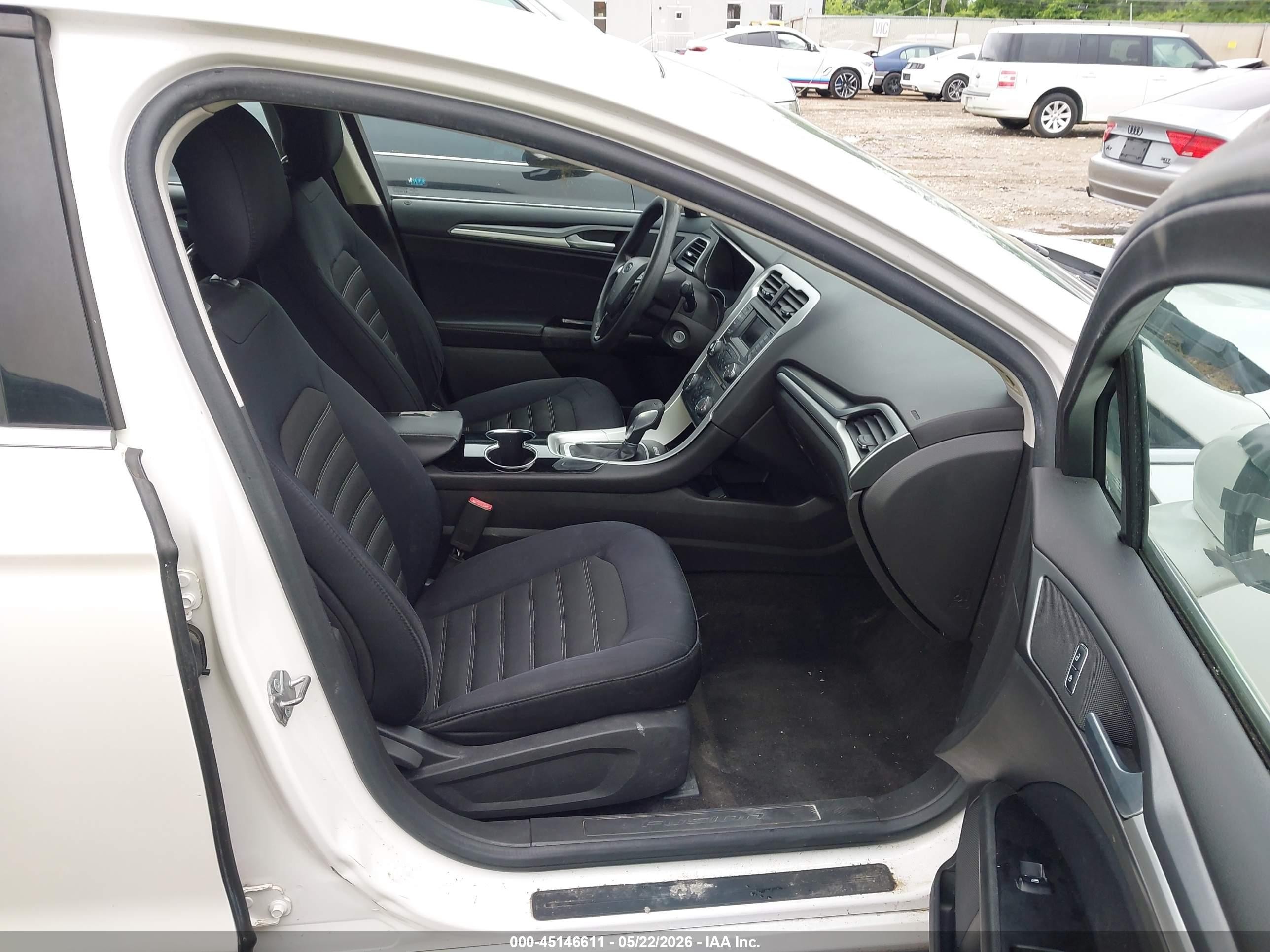 2014 Ford Fusion Se White vin: 3FA6P0H76ER375914