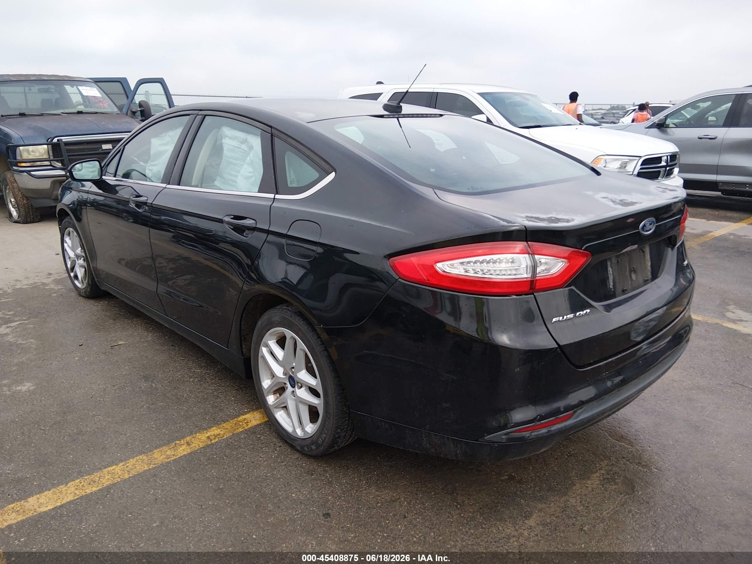 2014 Ford Fusion Se Black vin: 3FA6P0H76ER376965
