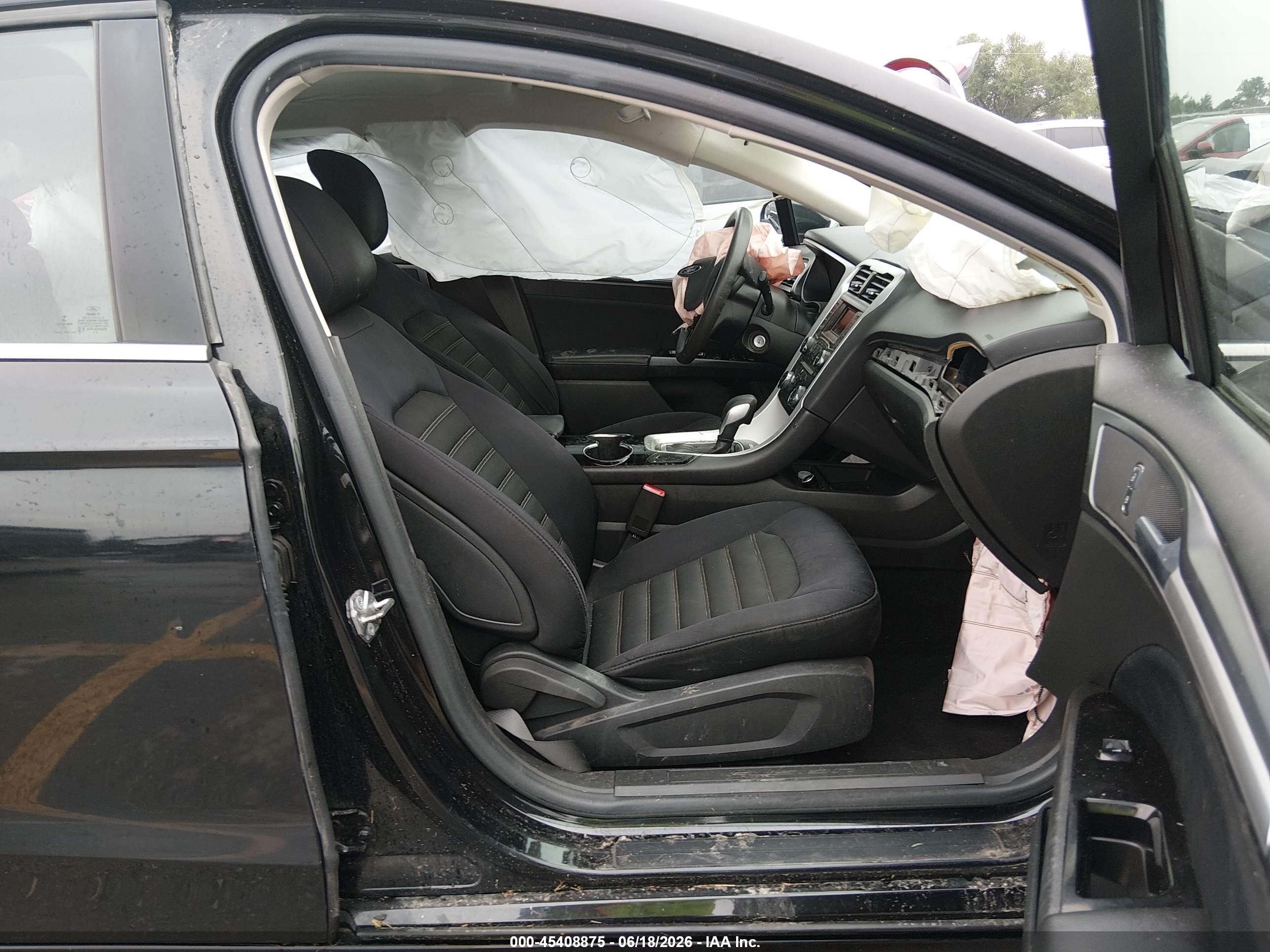 2014 Ford Fusion Se Black vin: 3FA6P0H76ER376965