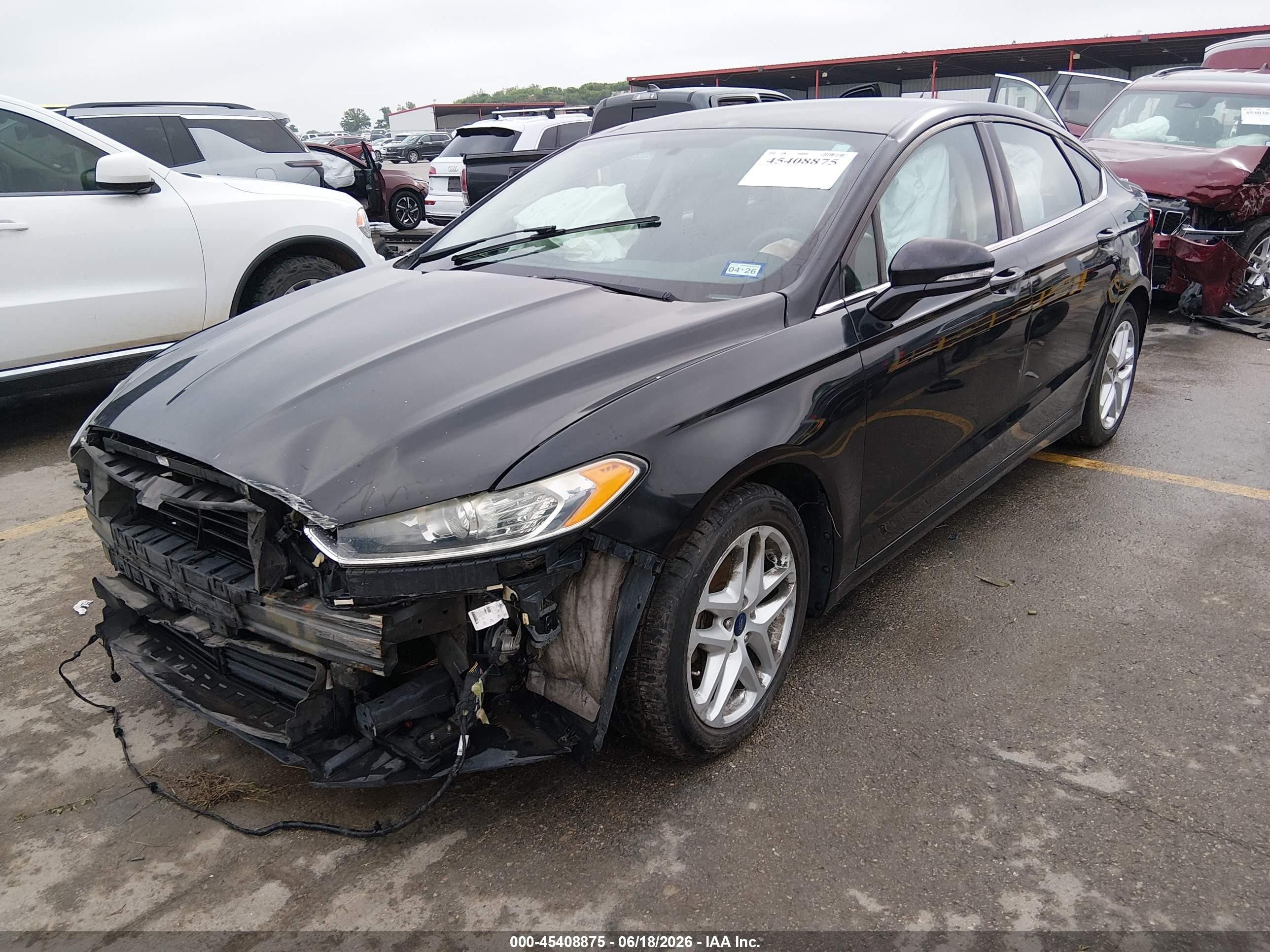 2014 Ford Fusion Se Black vin: 3FA6P0H76ER376965