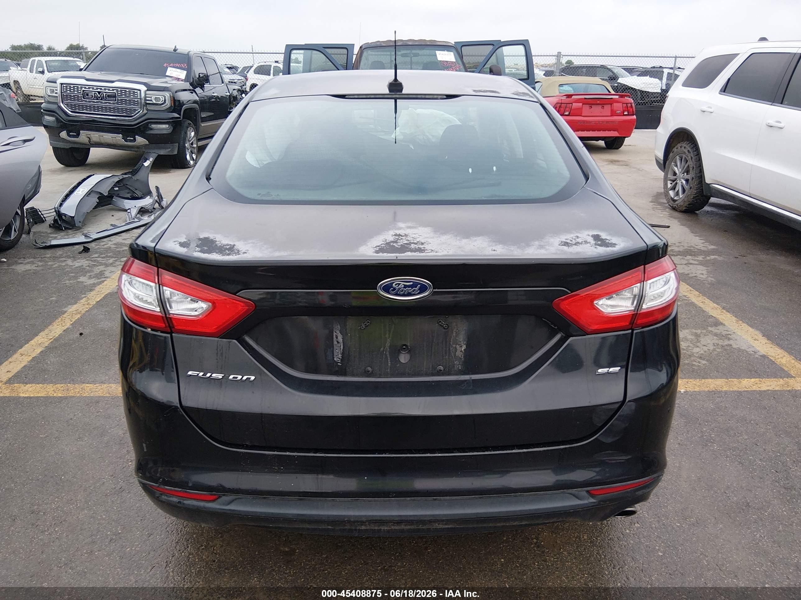 2014 Ford Fusion Se Black vin: 3FA6P0H76ER376965