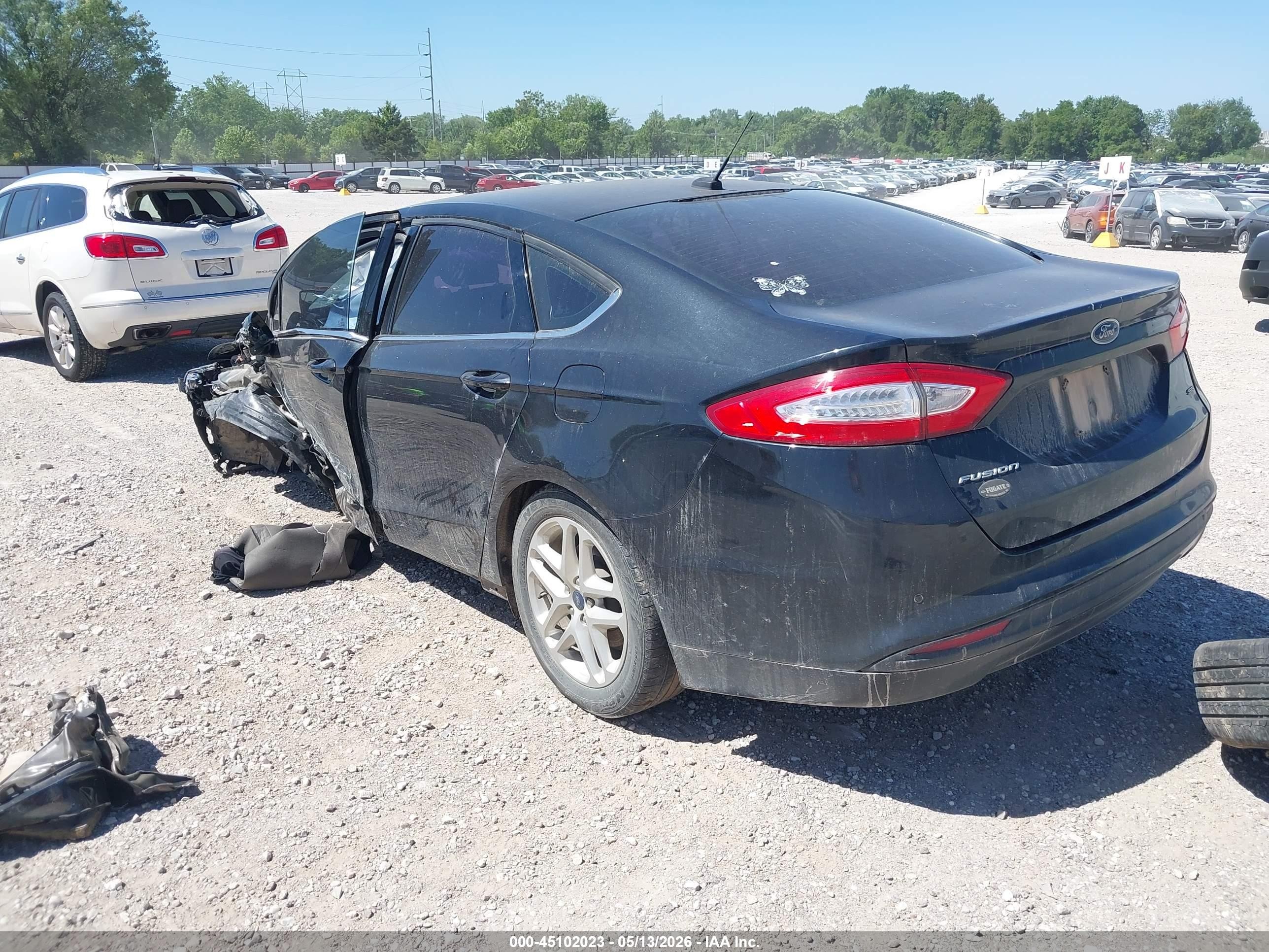 2014 Ford Fusion Se Black vin: 3FA6P0H76ER377887