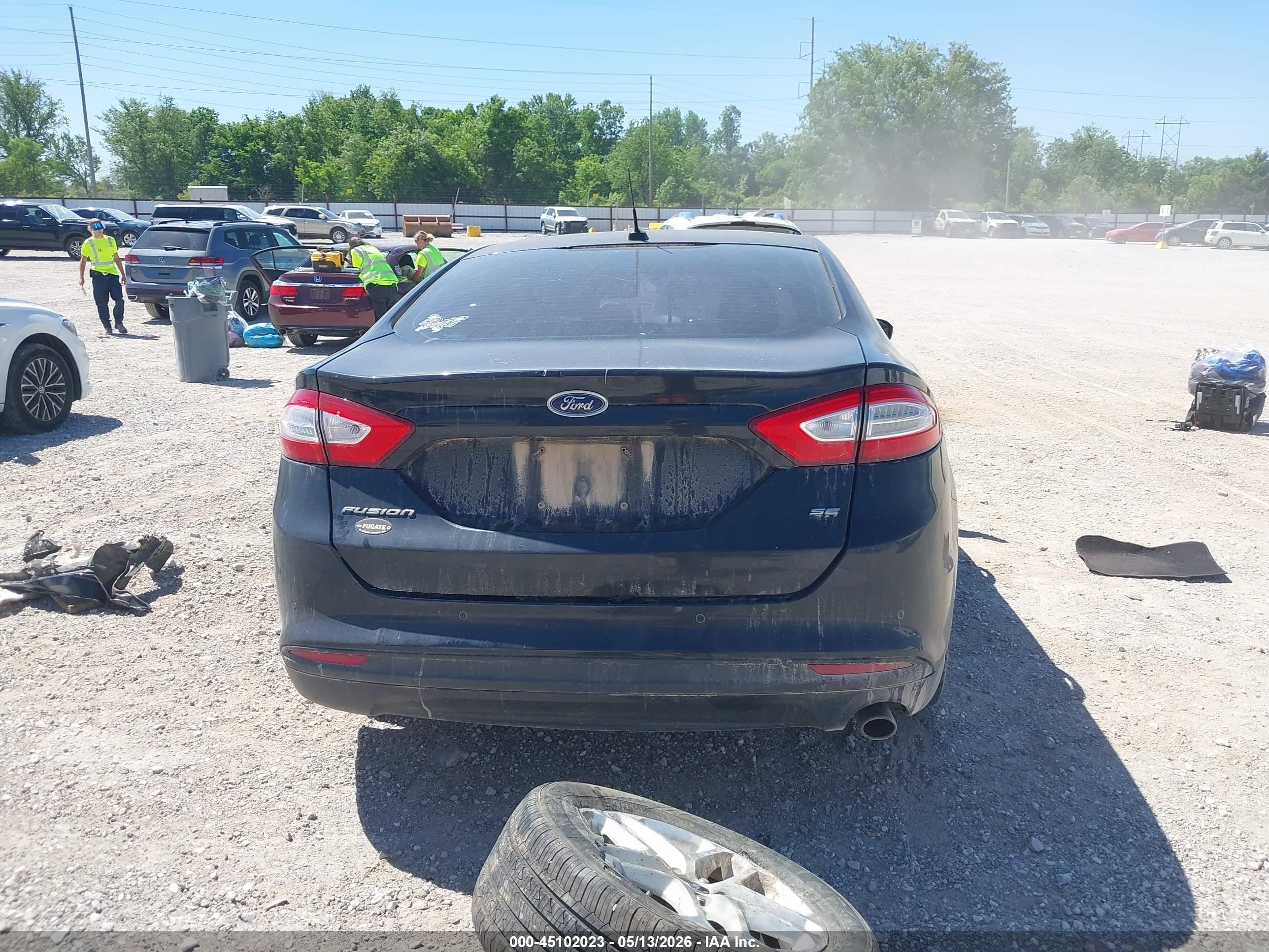 2014 Ford Fusion Se Black vin: 3FA6P0H76ER377887