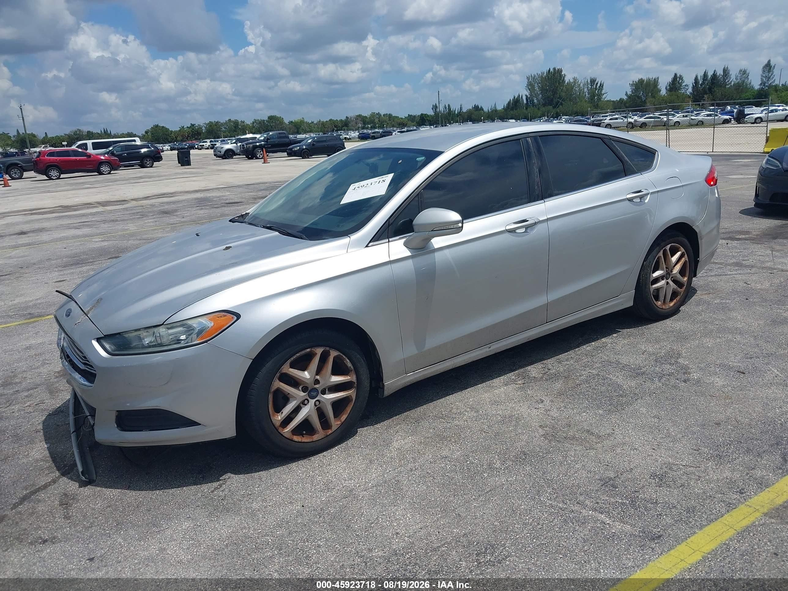 2014 Ford Fusion Se Silver vin: 3FA6P0H76ER386752