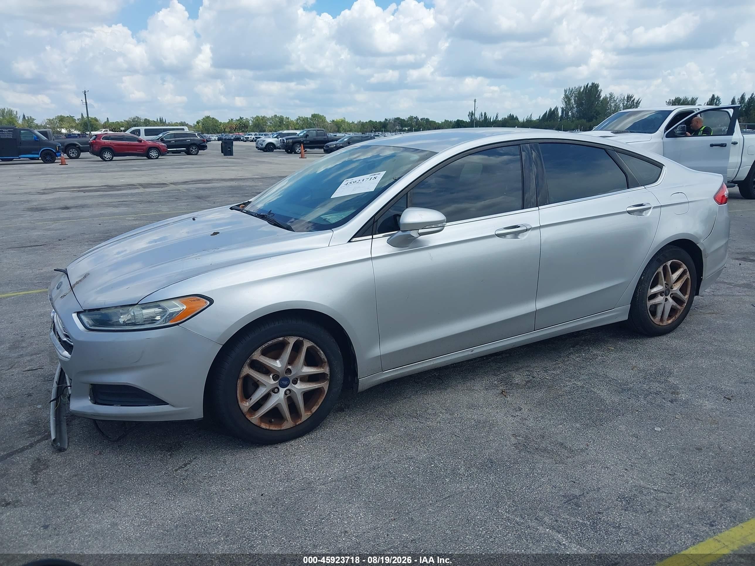 2014 Ford Fusion Se Silver vin: 3FA6P0H76ER386752