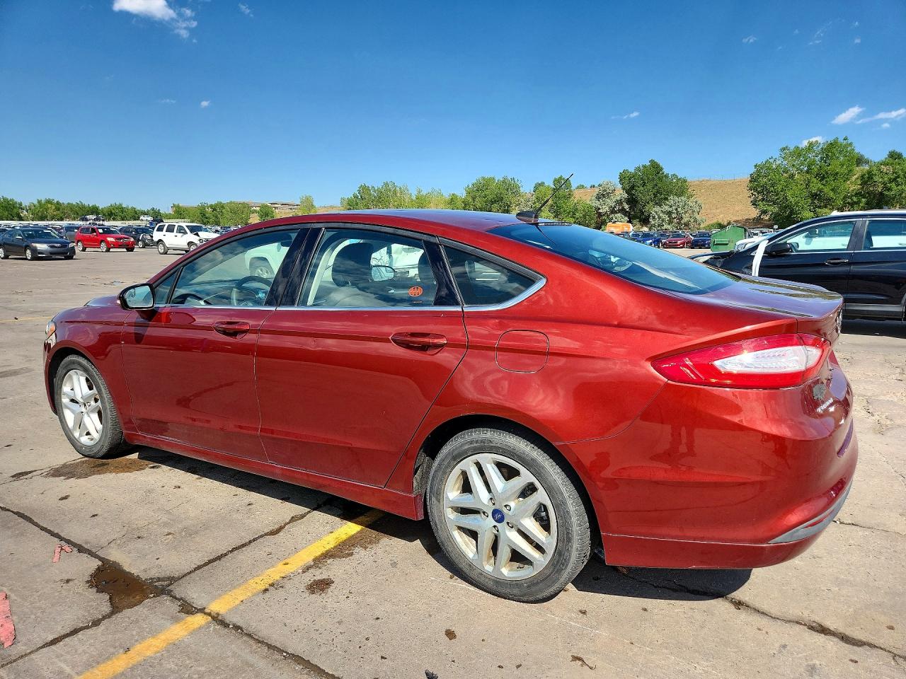 2014 Ford Fusion Se Orange vin: 3FA6P0H76ER389747