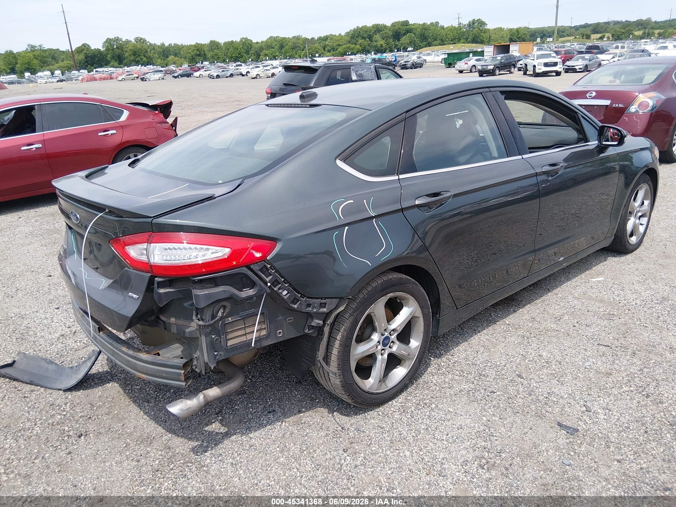 2015 Ford Fusion Se Black vin: 3FA6P0H76FR101064