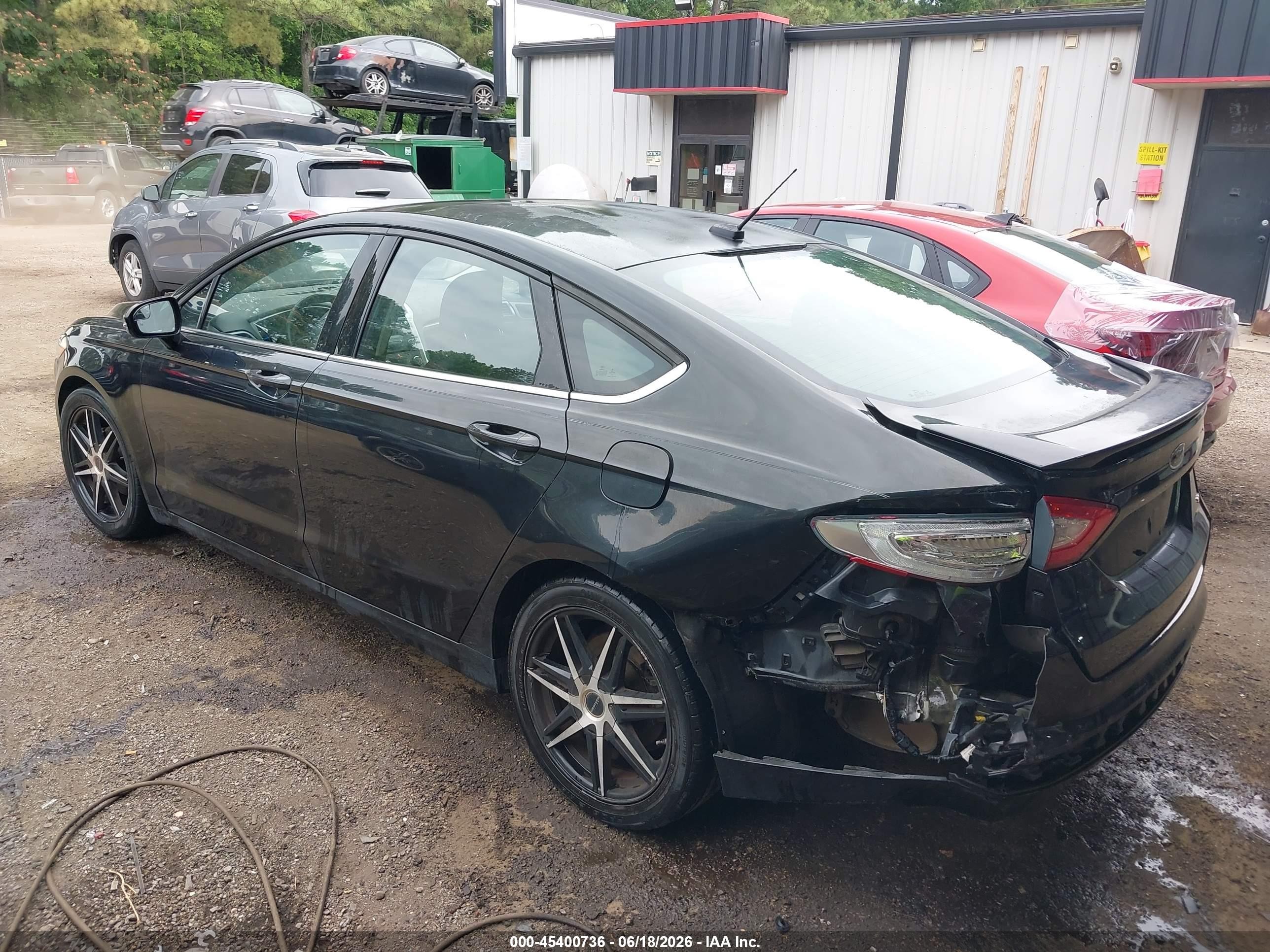 2015 Ford Fusion Se Black vin: 3FA6P0H76FR141399