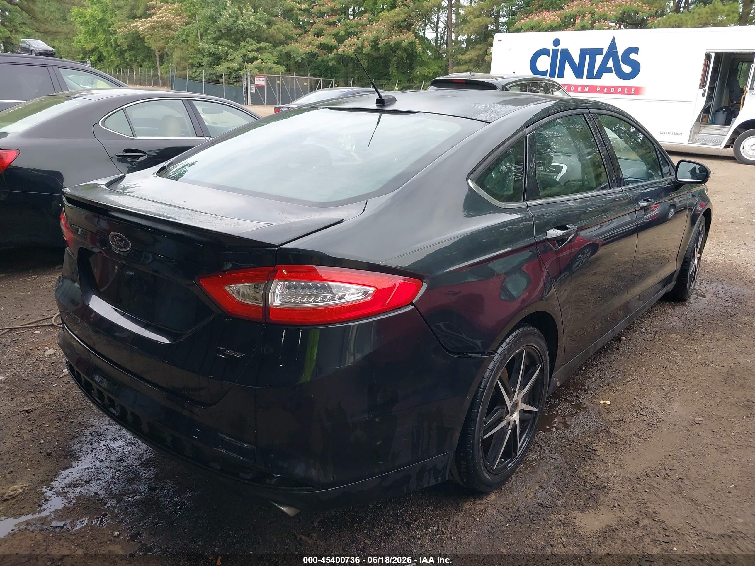 2015 Ford Fusion Se Black vin: 3FA6P0H76FR141399