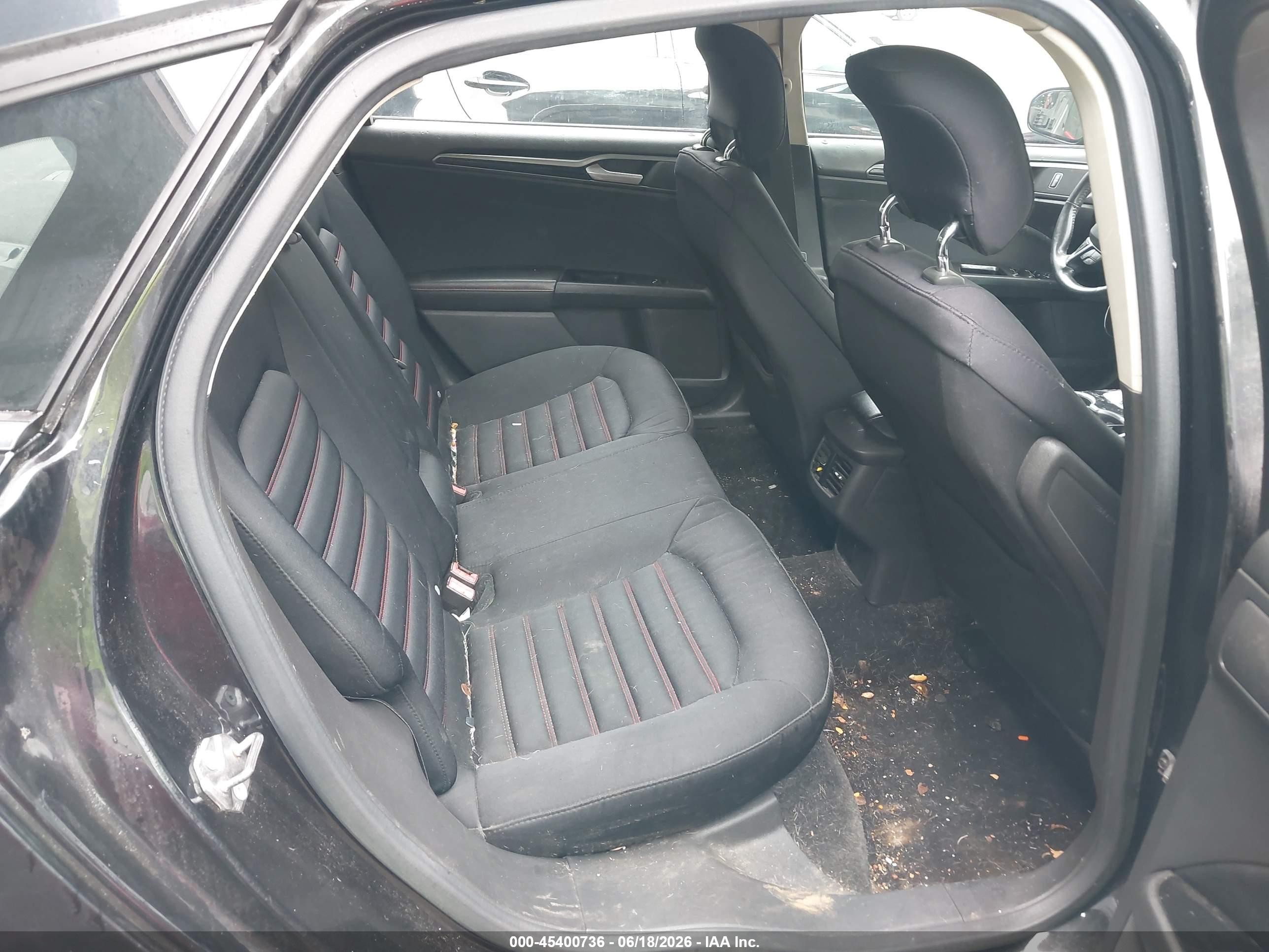 2015 Ford Fusion Se Black vin: 3FA6P0H76FR141399