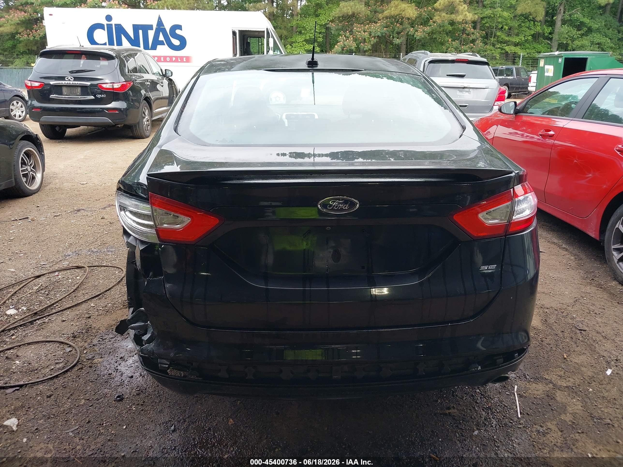 2015 Ford Fusion Se Black vin: 3FA6P0H76FR141399