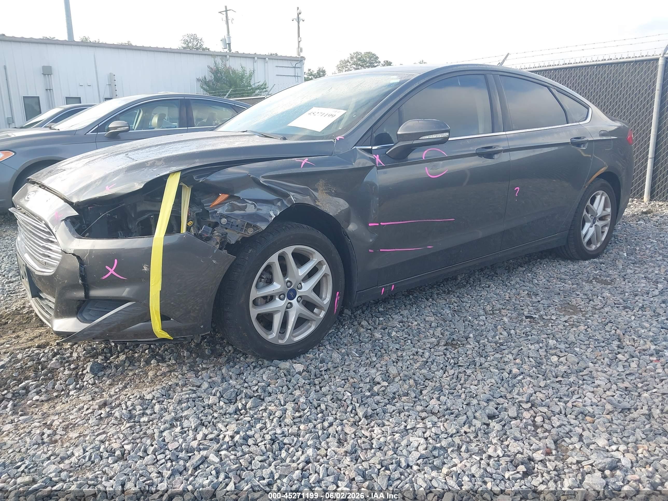 2015 Ford Fusion Se Серый vin: 3FA6P0H76FR162009