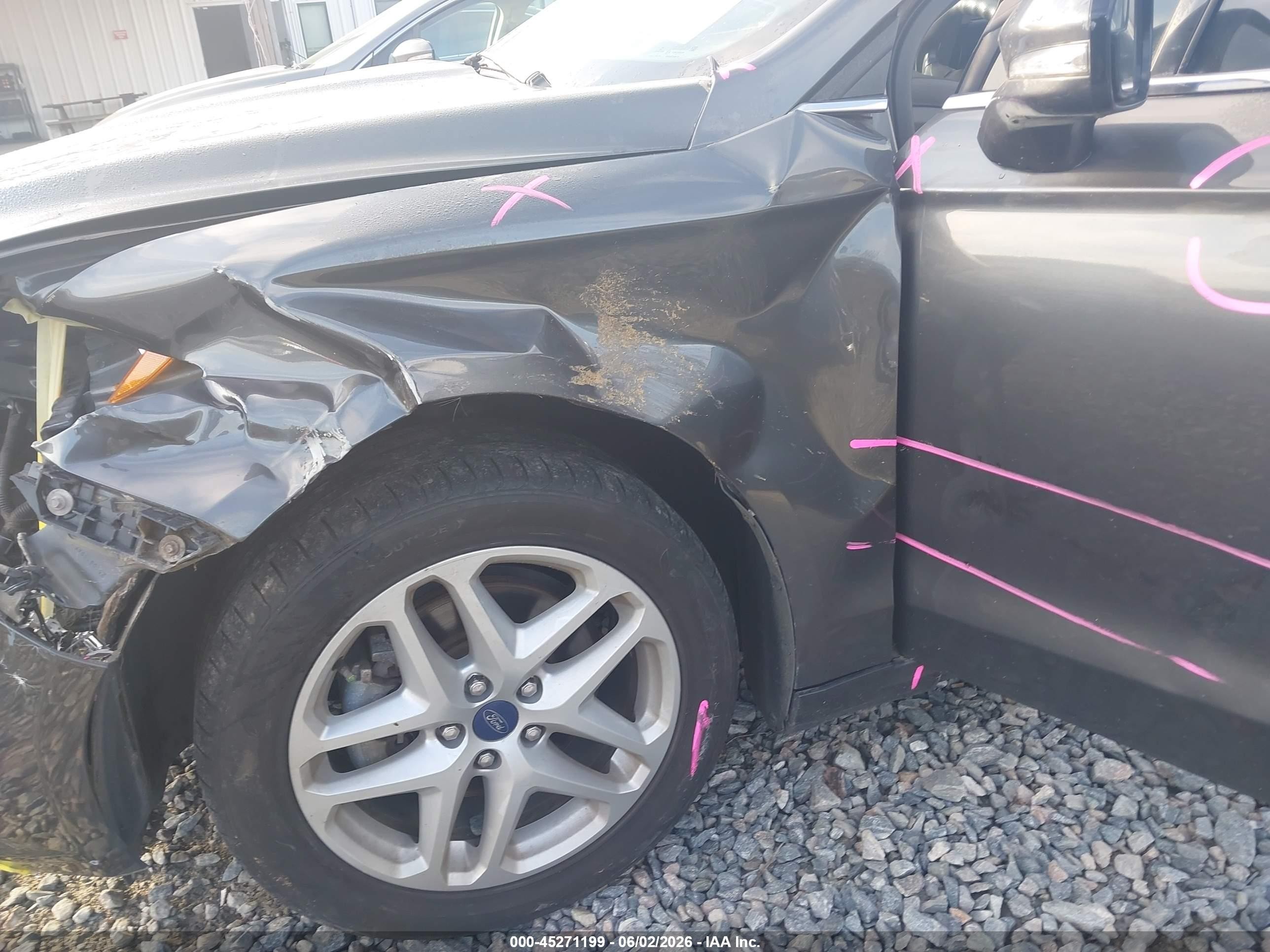 2015 Ford Fusion Se Серый vin: 3FA6P0H76FR162009