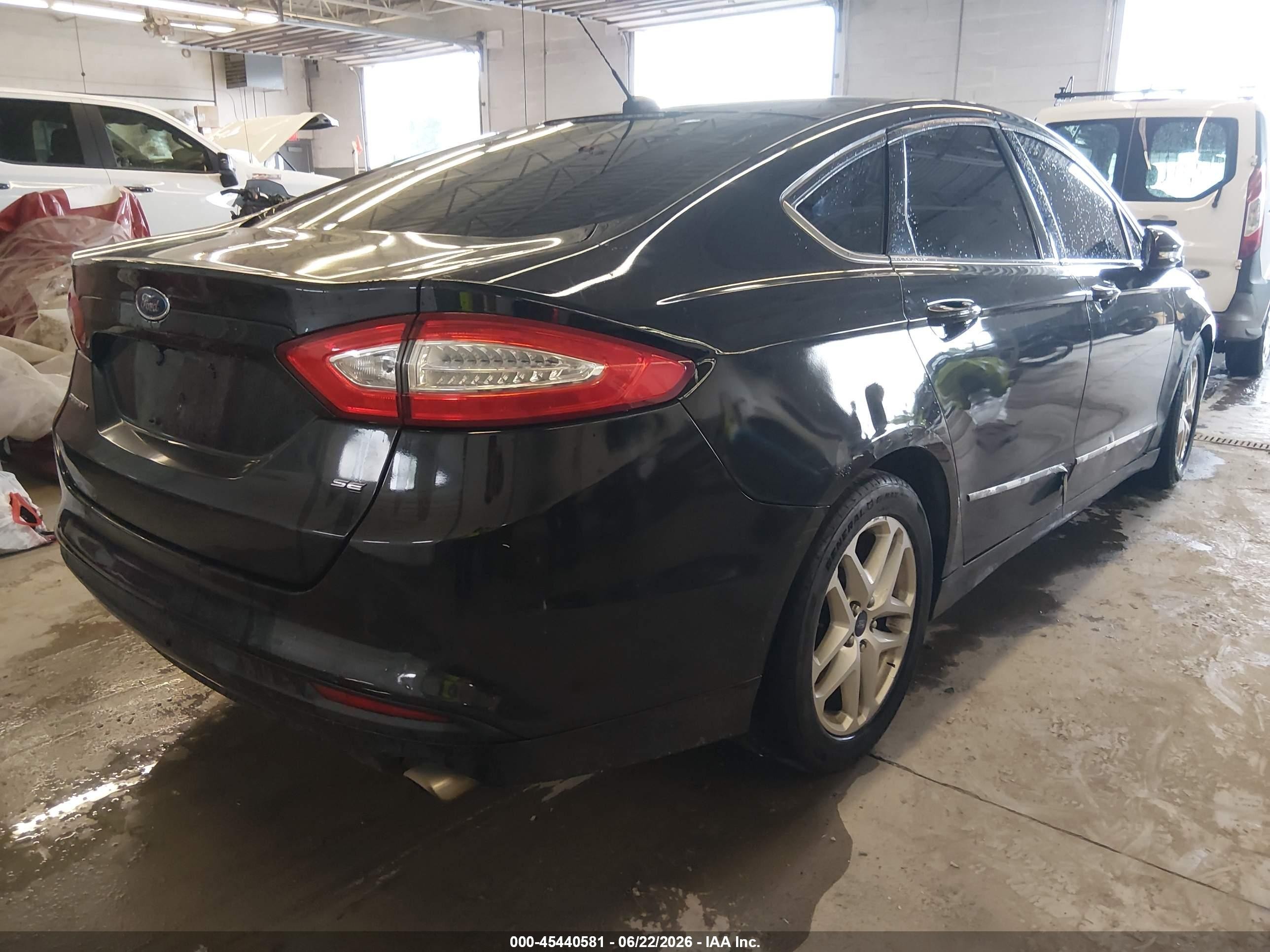2015 Ford Fusion Se Black vin: 3FA6P0H76FR163810