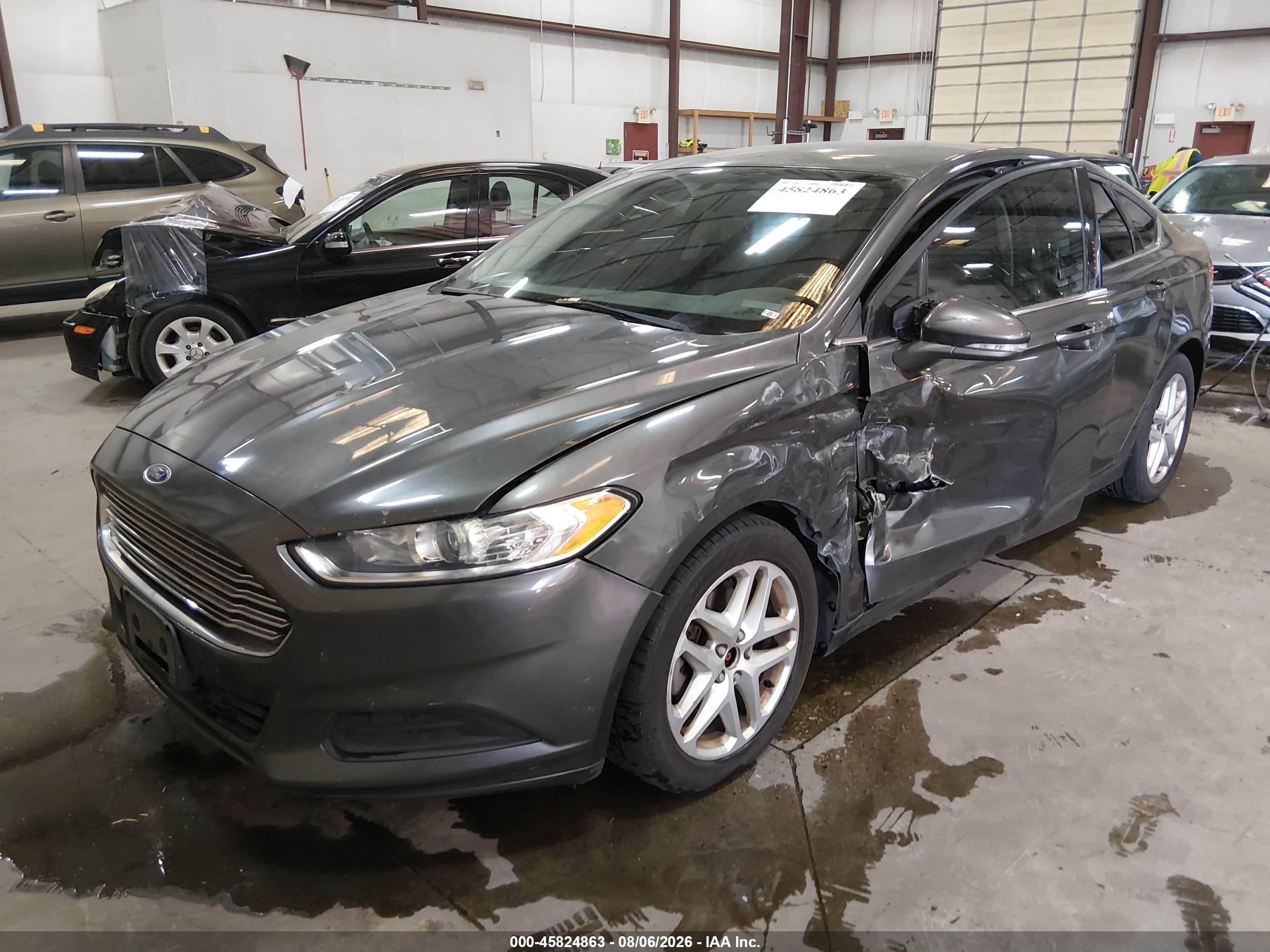 2015 Ford Fusion Se Gray vin: 3FA6P0H76FR164276