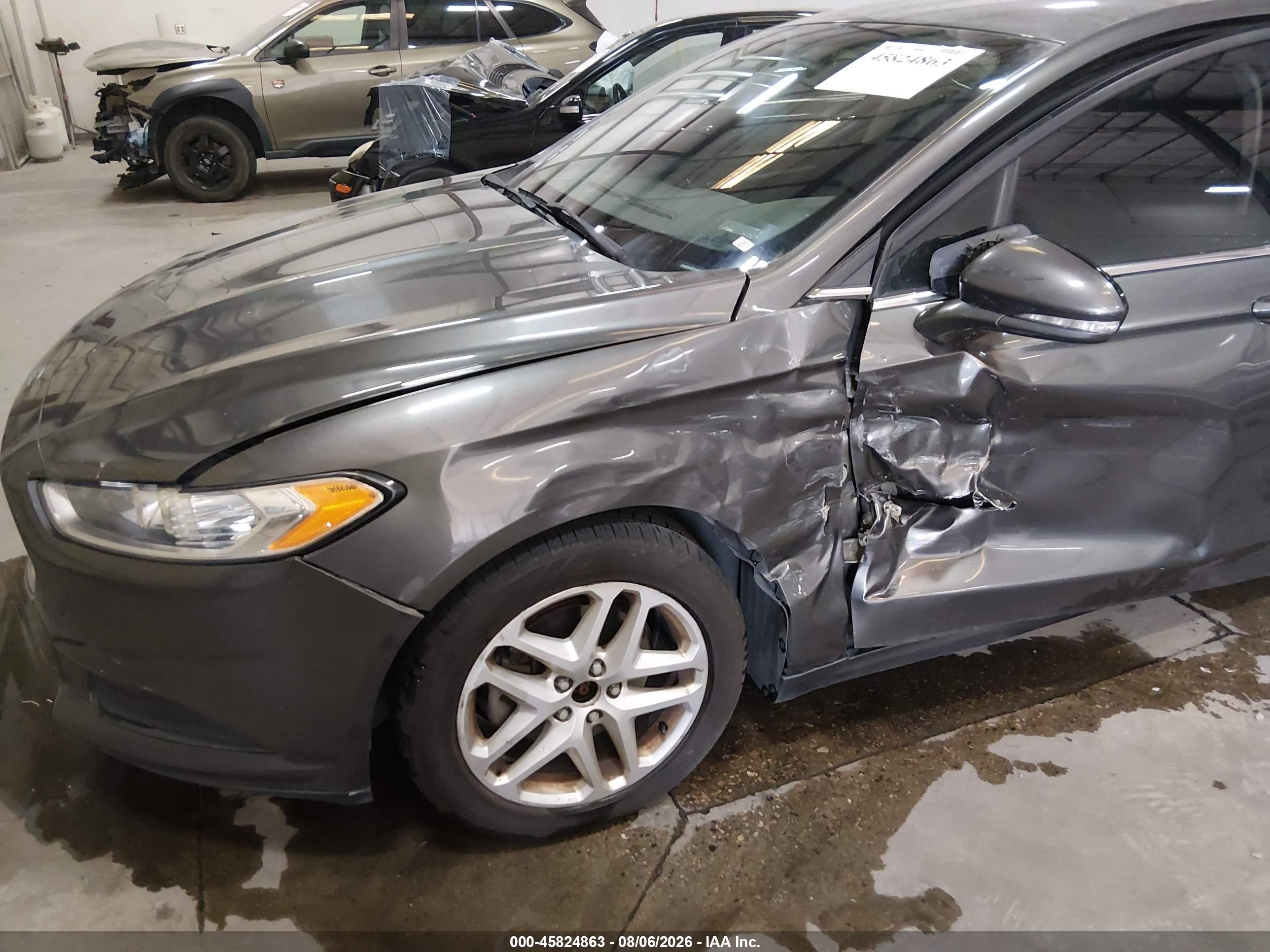 2015 Ford Fusion Se Gray vin: 3FA6P0H76FR164276